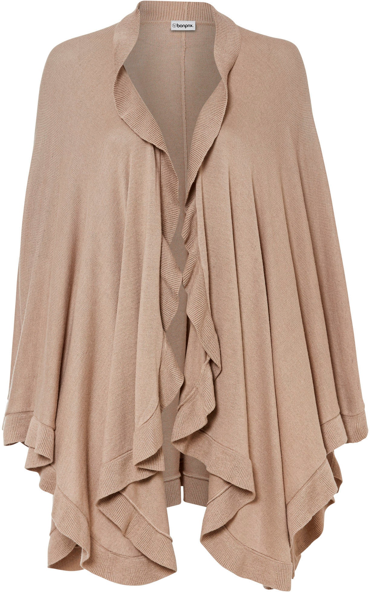 bonprix Strickponcho mit Kaschmiranteil, klassischer Stil, figurumspielende günstig online kaufen