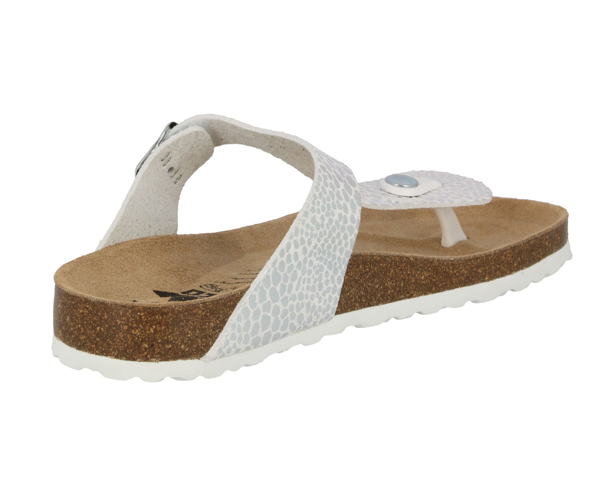 LICO Bioline Stone Women's Slide Sandals Silver 41 3