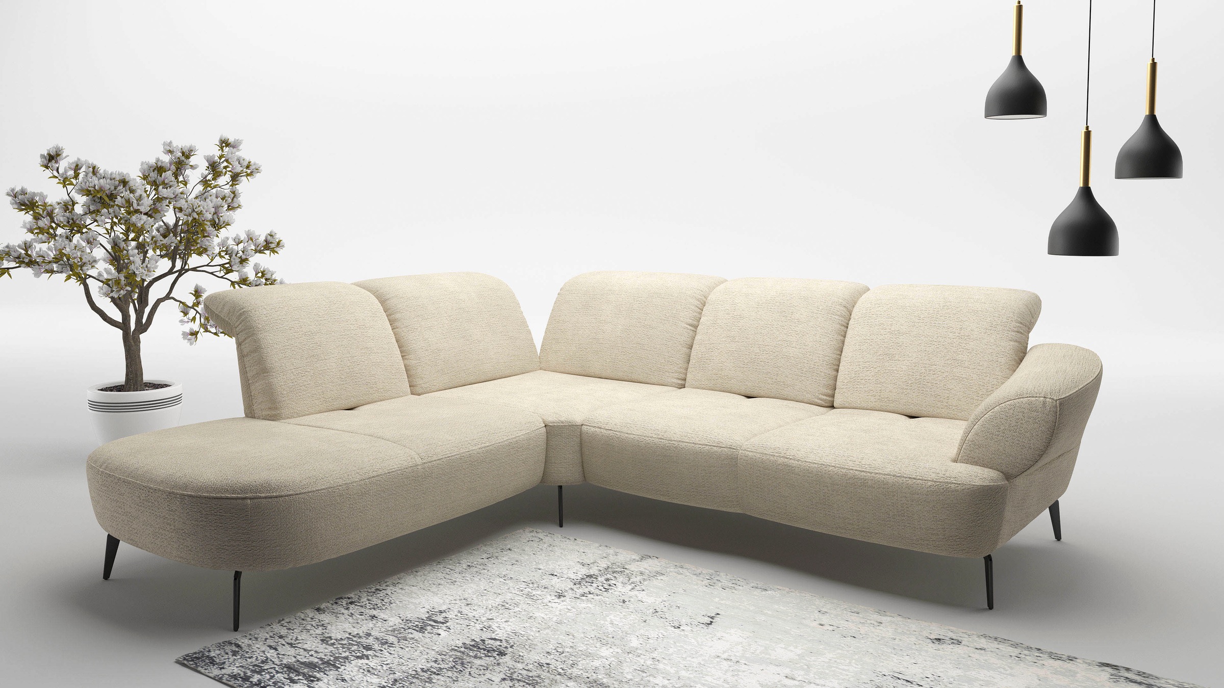 sit&more Ecksofa "Dance, L-Form, inkl. Sitztiefenverstellung", inkl. Click& günstig online kaufen