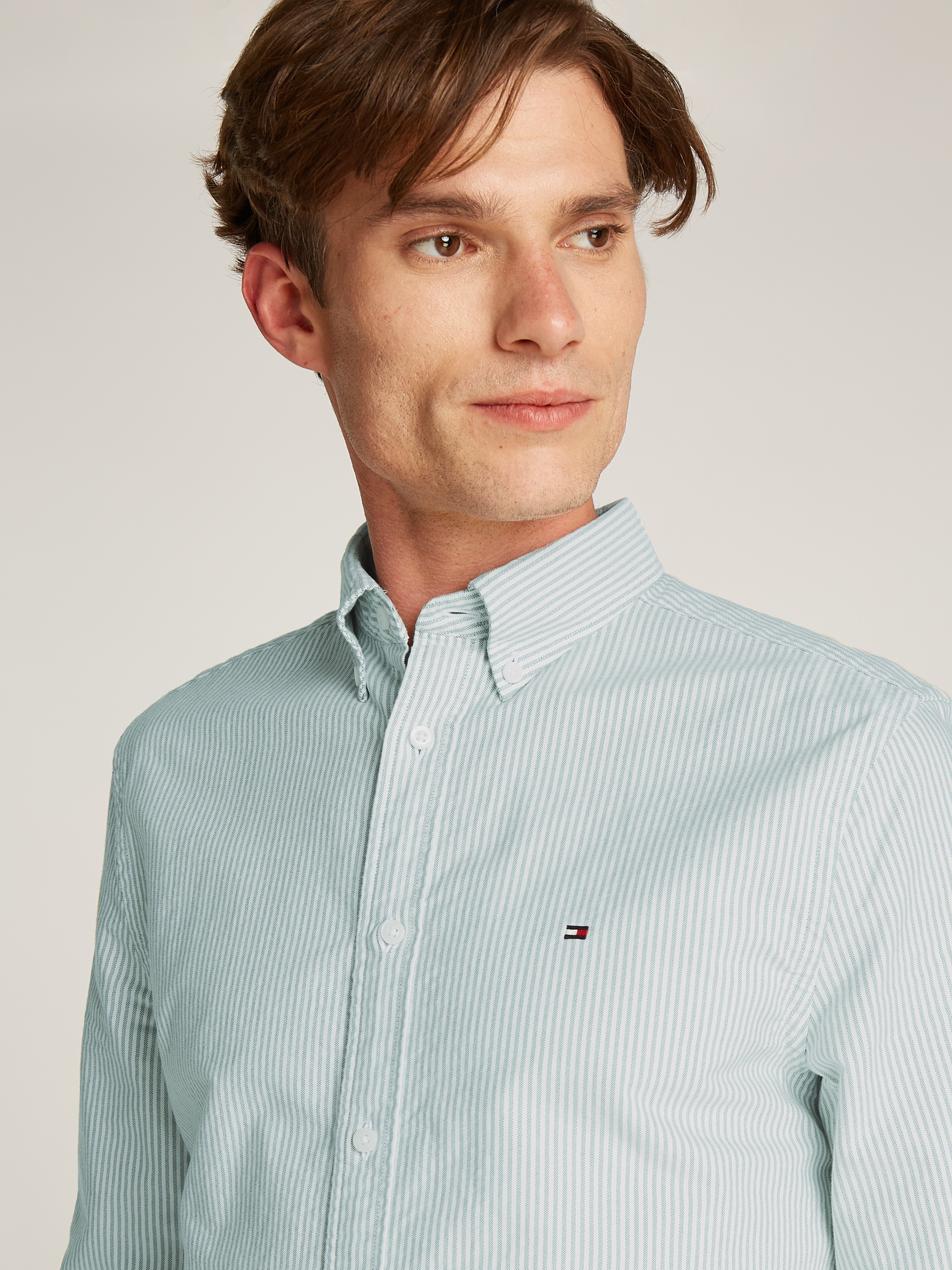 Tommy Hilfiger Langarmhemd »HERITAGE OXFORD STRIPE RF SHIRT«