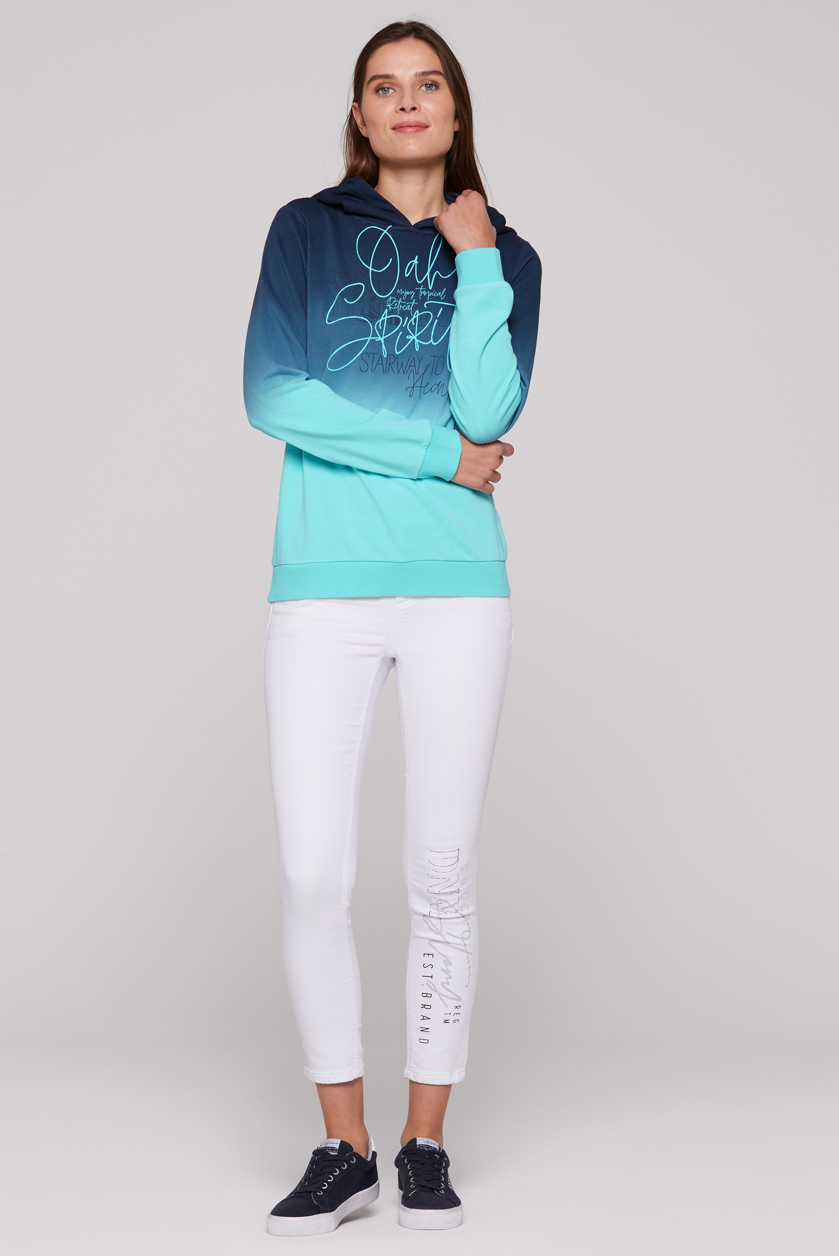 SOCCX Kapuzensweatshirt, mit Farbverlauf