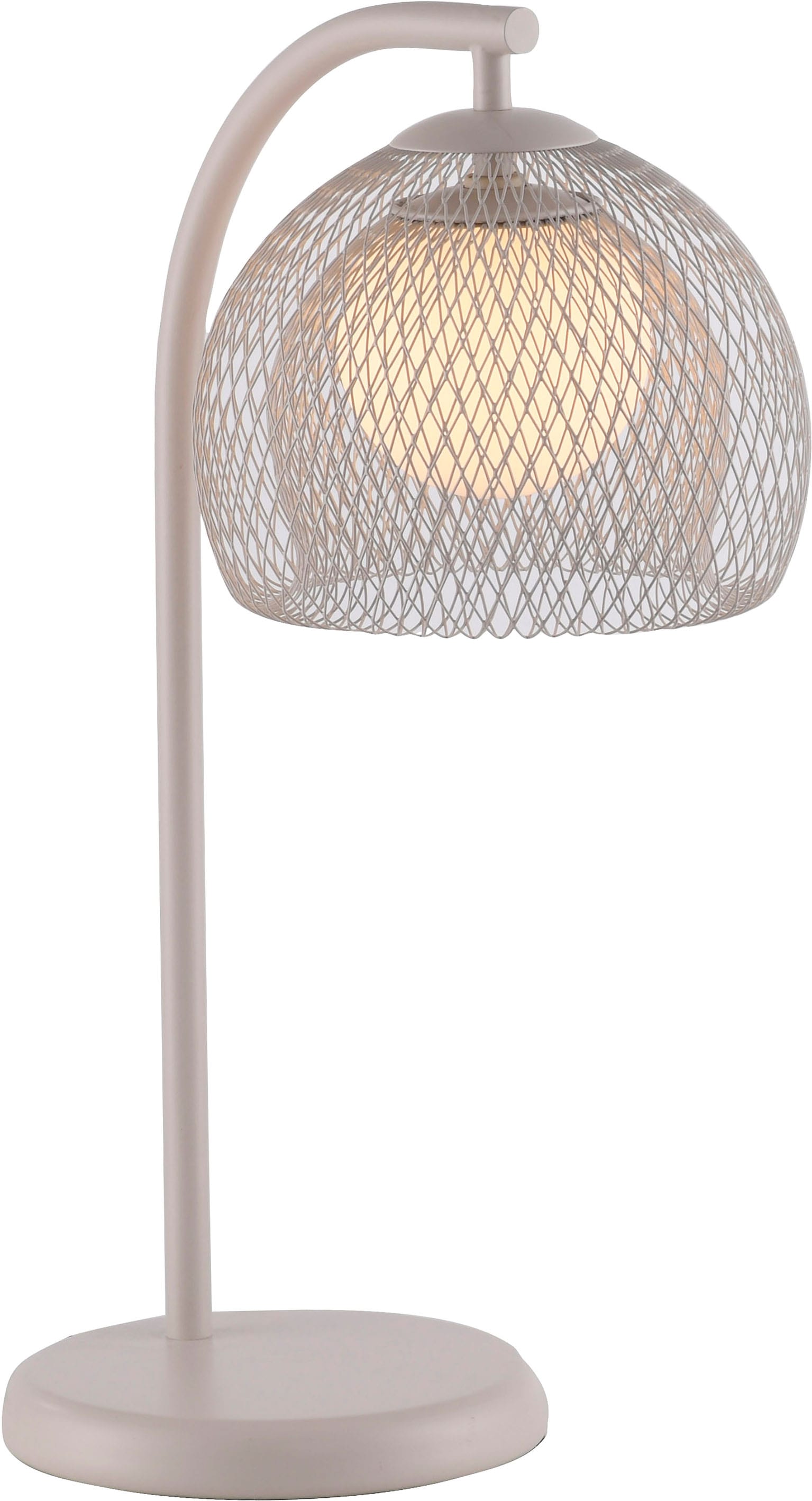 SCHÖNER WOHNEN-Kollektion Tischleuchte »MESH« G9 1 Stk. Modernes Design, sanftes Licht & stilvolle Sandbrise-Optik