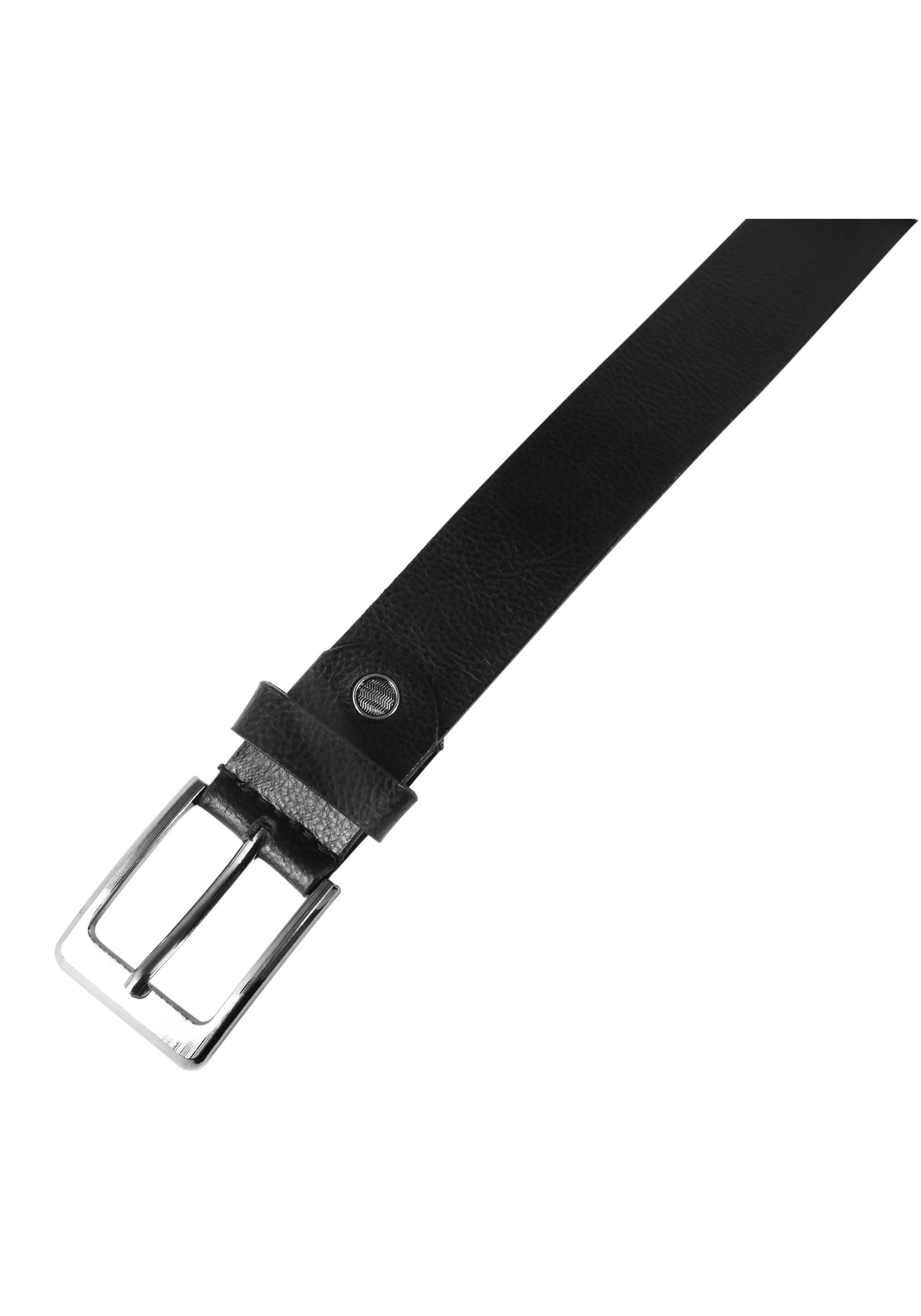 Leonardo Verrelli Ledergürtel »hochwertiges Echt Leder, schwarz, 90 cm - 120 cm (BundweiteI)«