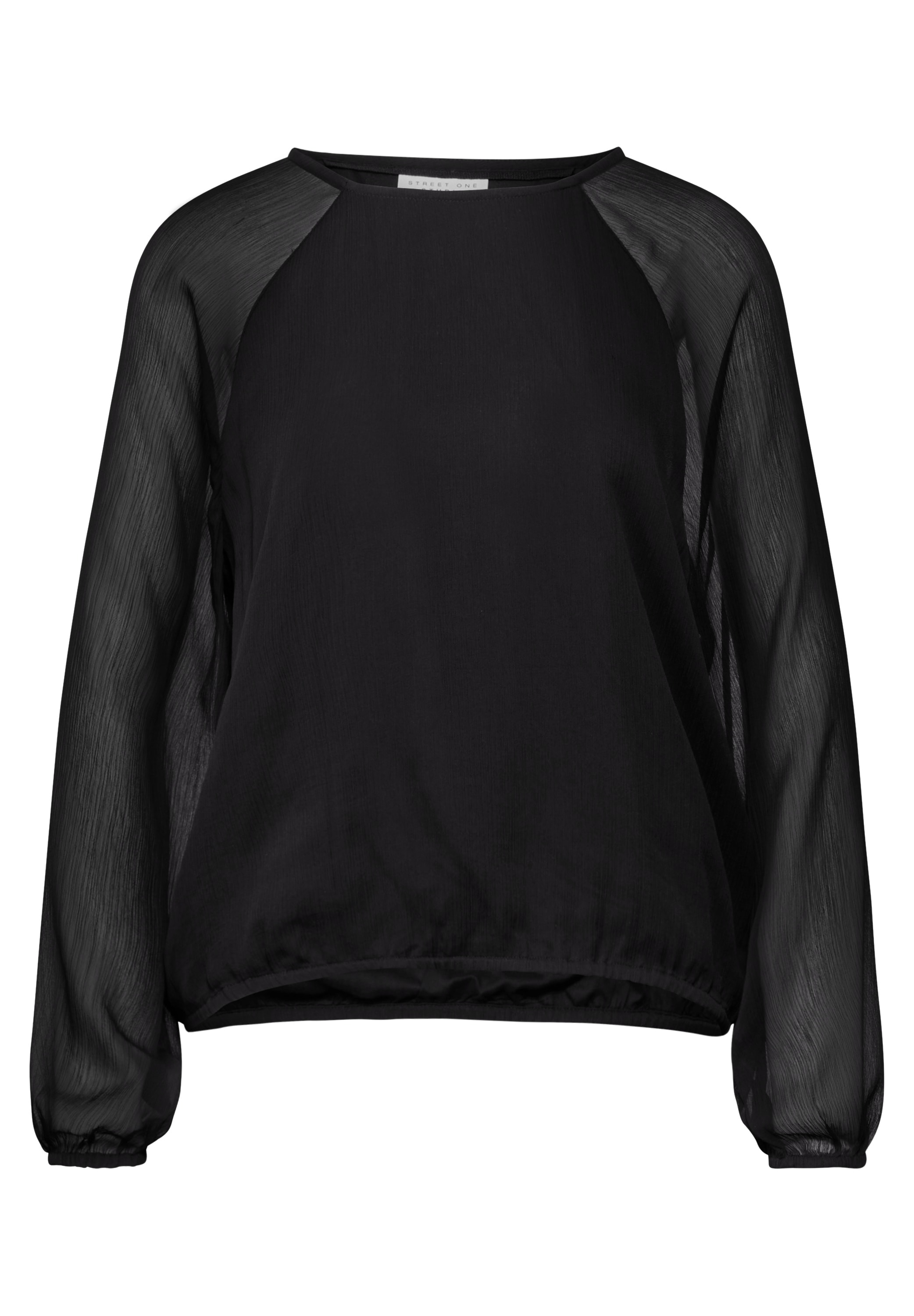 STREET ONE STUDIO Chiffonbluse, mit transparenten Ärmeln