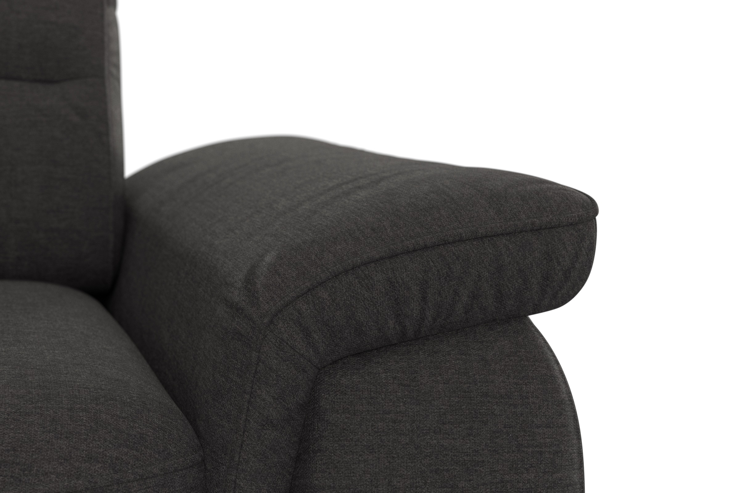 sit&more Ecksofa »Sinatra L-Form«, optinal mit Kopfteilverstellung und Armteilfunktion, Metallfüße