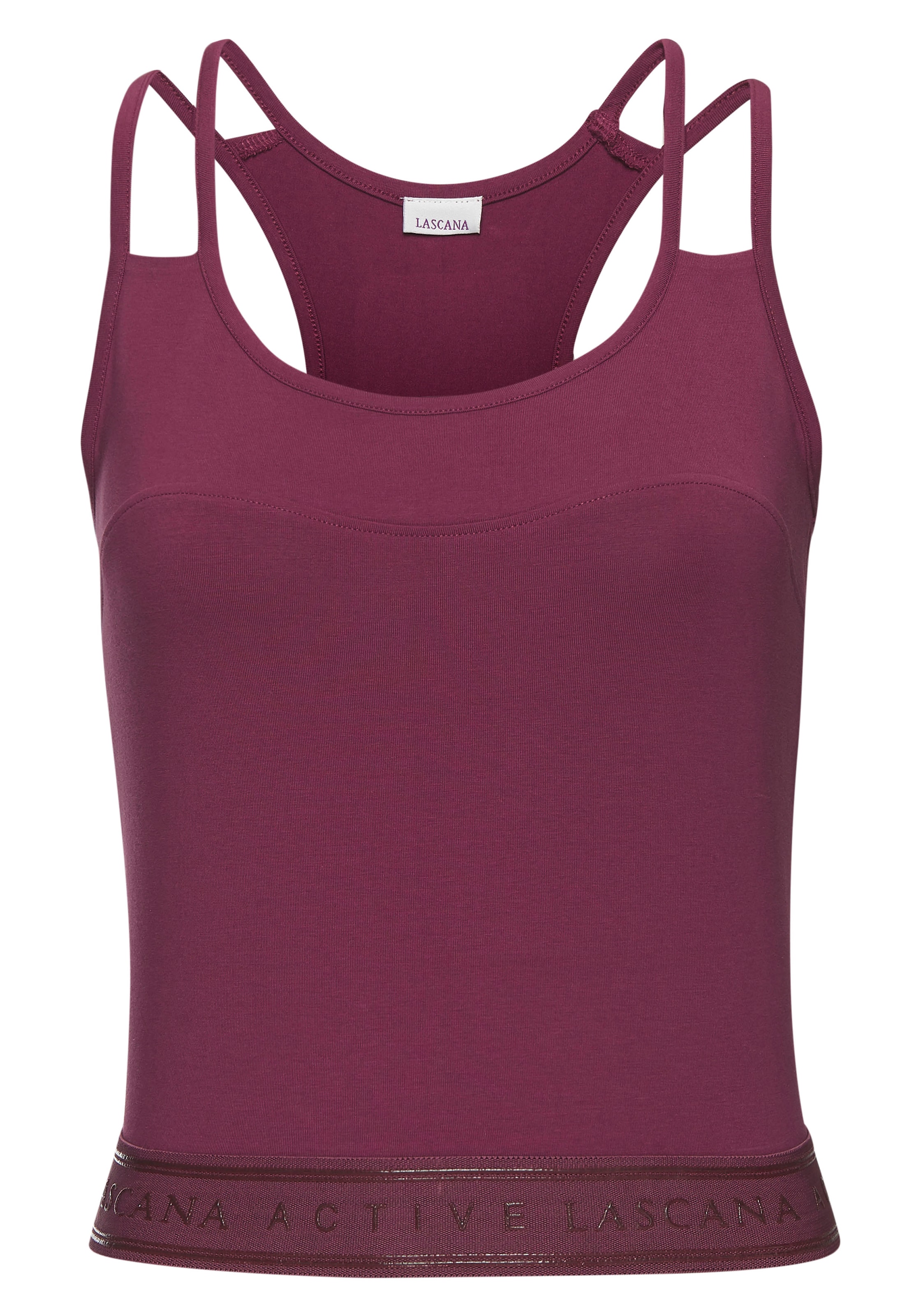 LASCANA ACTIVE Crop-Top, mit Teilungsnaht