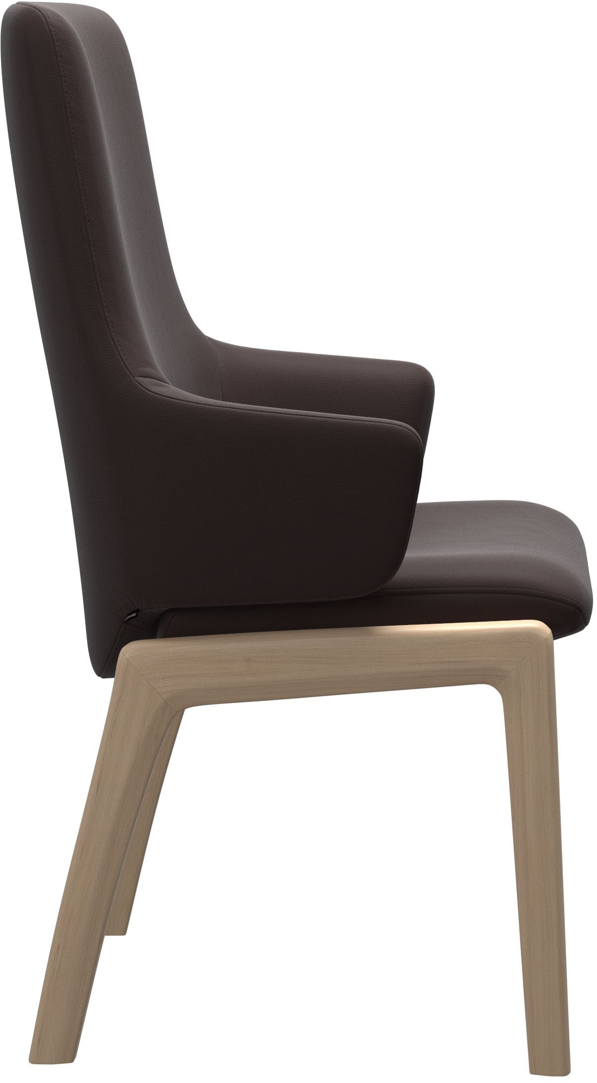 Stressless® Polsterstuhl »Laurel«, Leder PALOMA, High Back mit Armlehne, Größe L, mit abgerundeten Beinen in Eiche