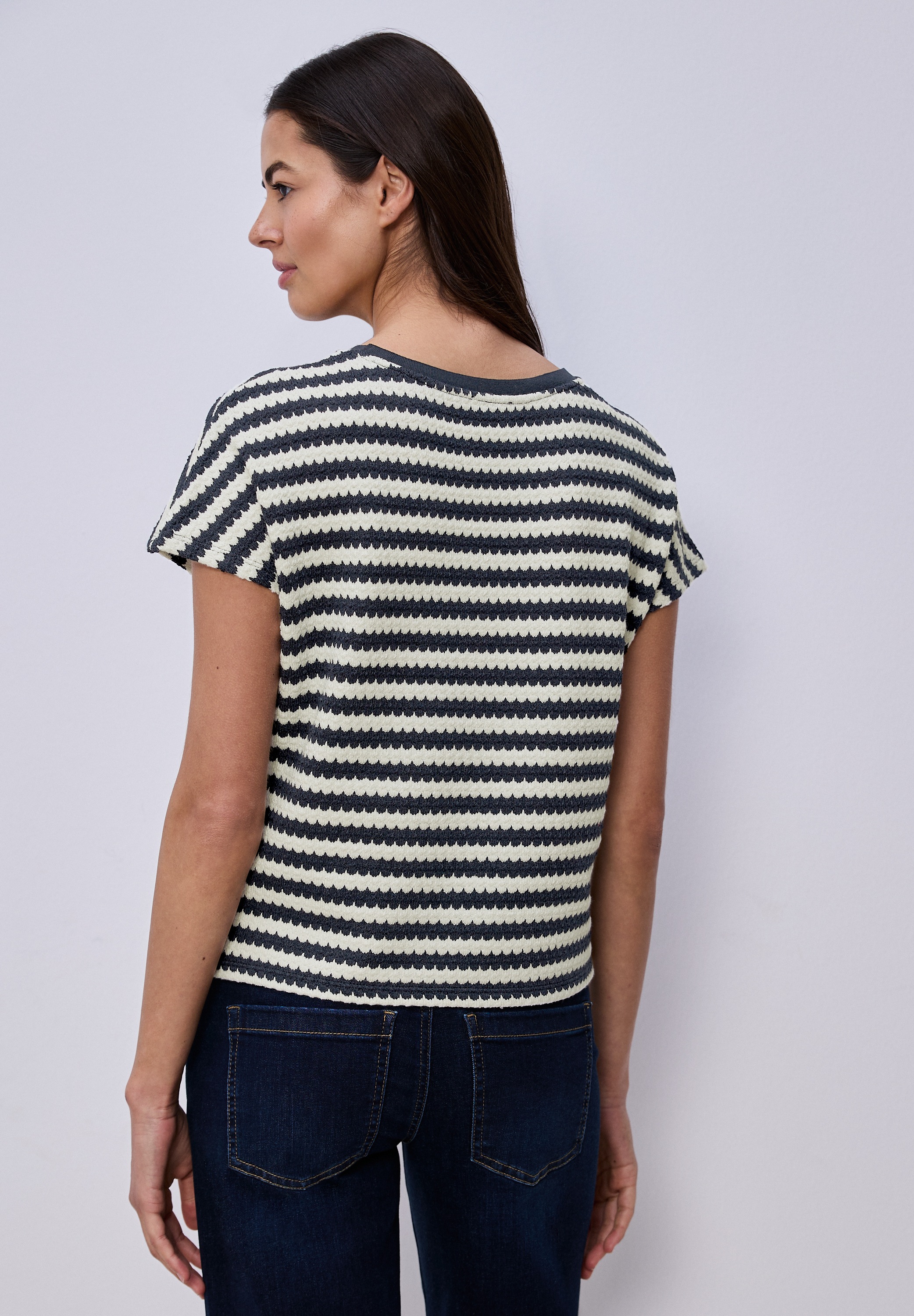 STREET ONE T-Shirt im Streifendesign günstig online kaufen