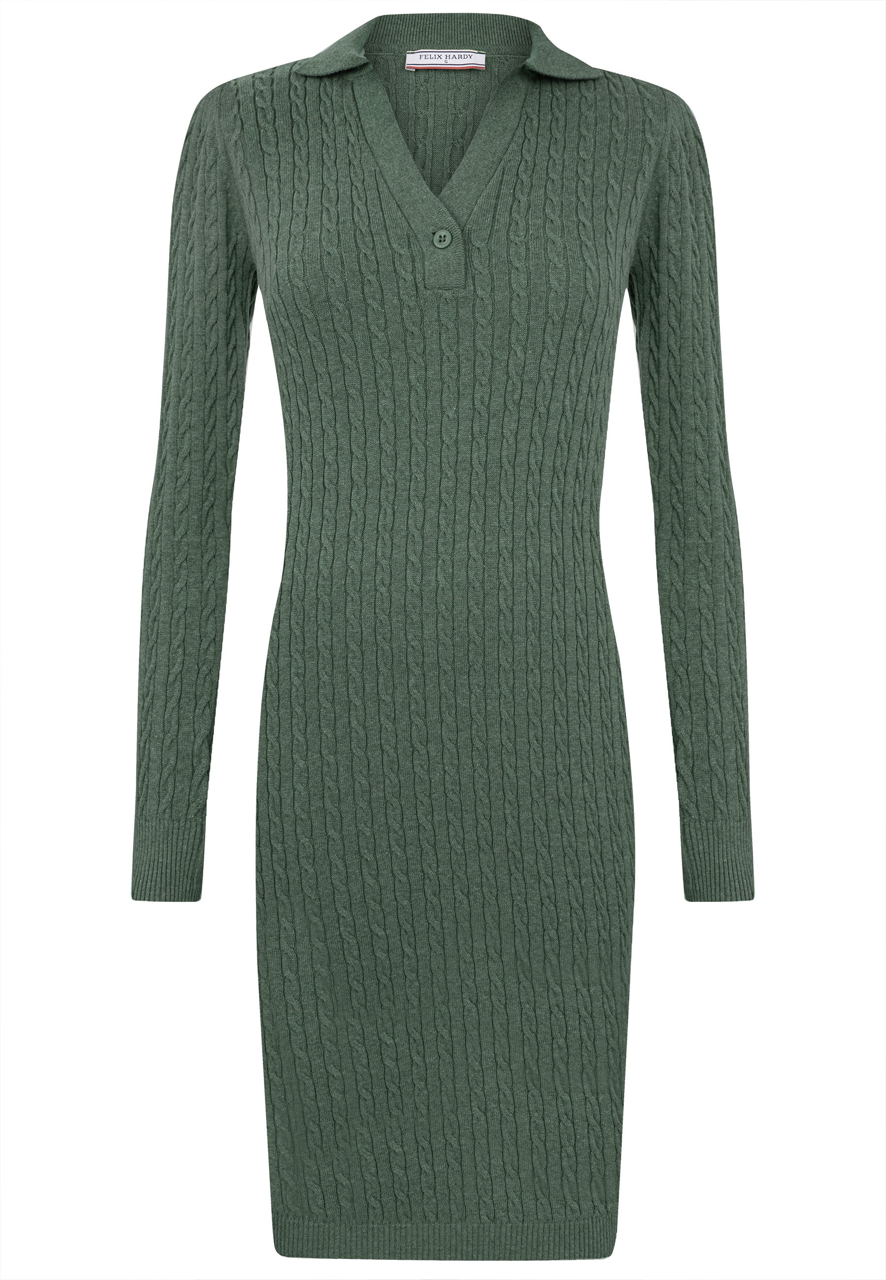 Felix Hardy Strickkleid »Langärmeliges Kabelstrickkleid«