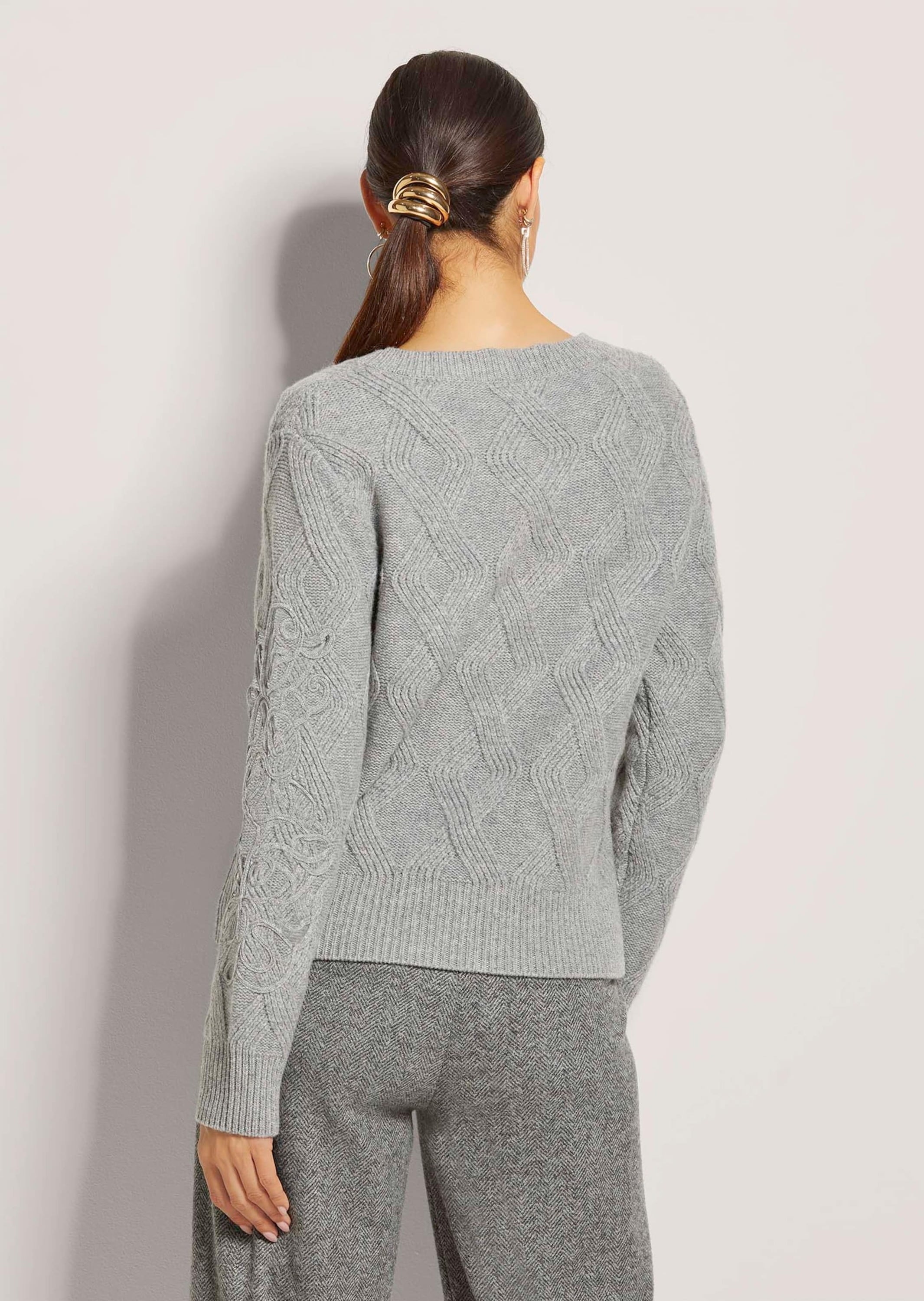 MADELEINE Longpullover »Pullover Rundhals-Pullover aus Schurwolle«