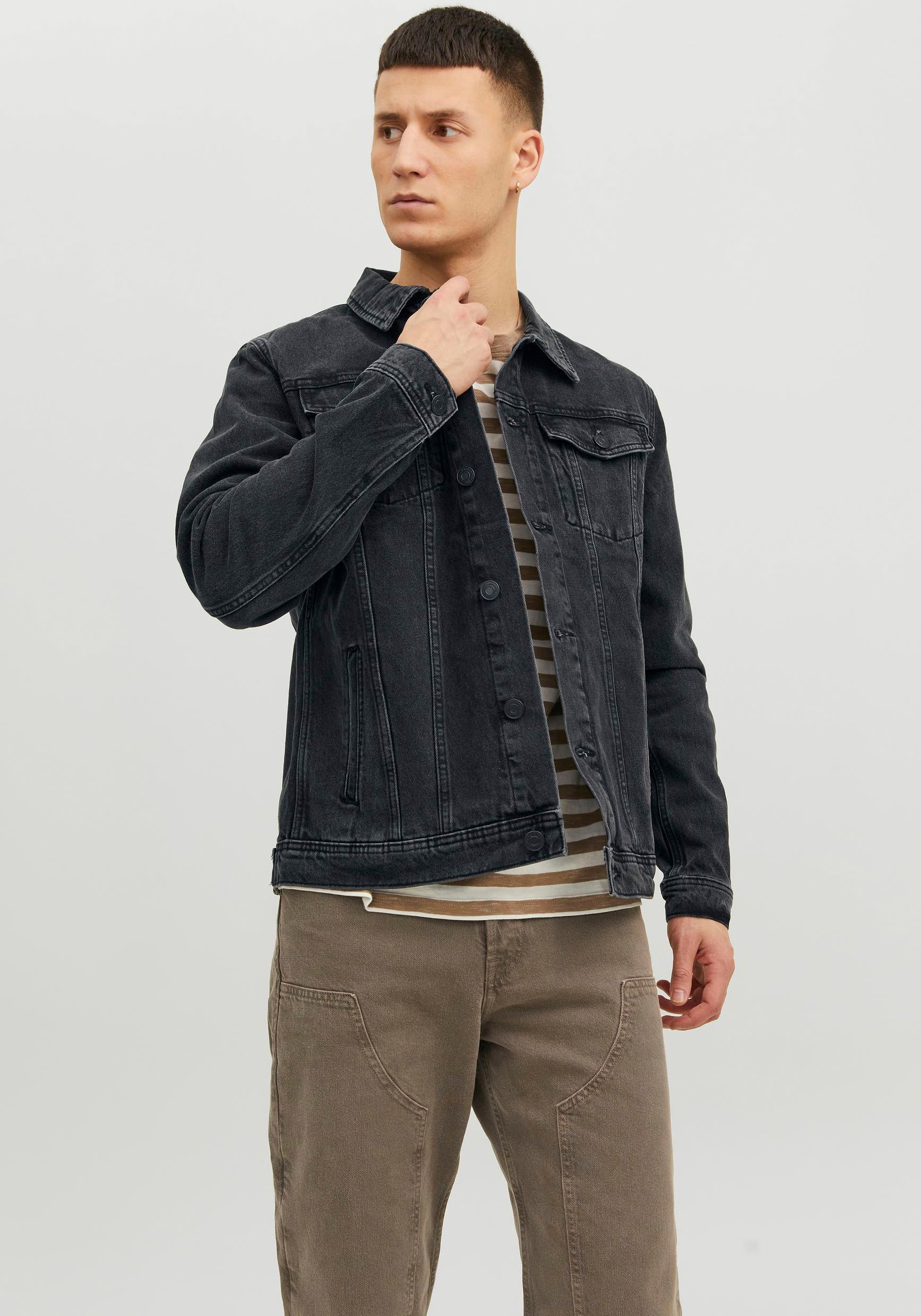 Jack & Jones Jeansjacke "JJIJEAN Jeansjacke mit Windschutz, stylisch und an günstig online kaufen