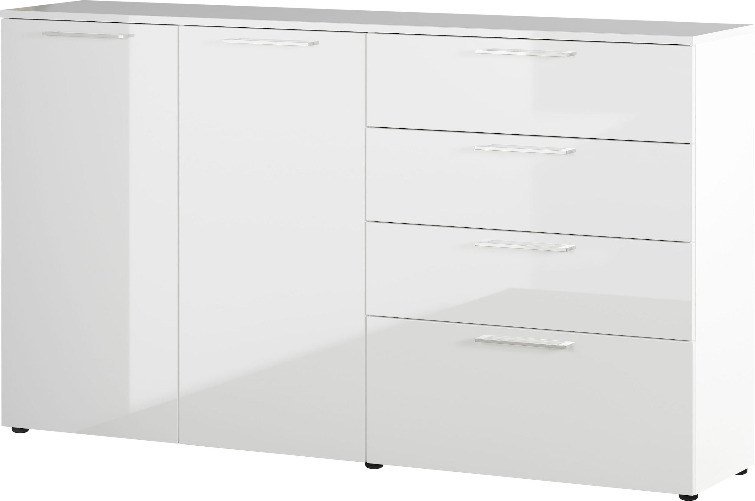 GERMANIA Kommode "Sunnyvale" Breite 186 cm, verstellbare Böden, Hochglanz, Made in Germany