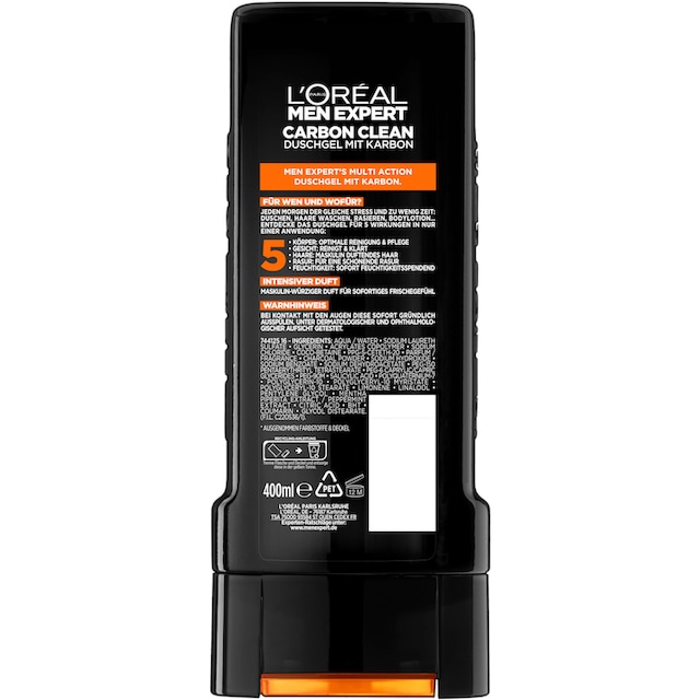 Black Friday L'ORÉAL PARIS MEN EXPERT Duschgel »Carbon Clean 5in1 XXL«,  (Packung, 6 tlg.) | BAUR