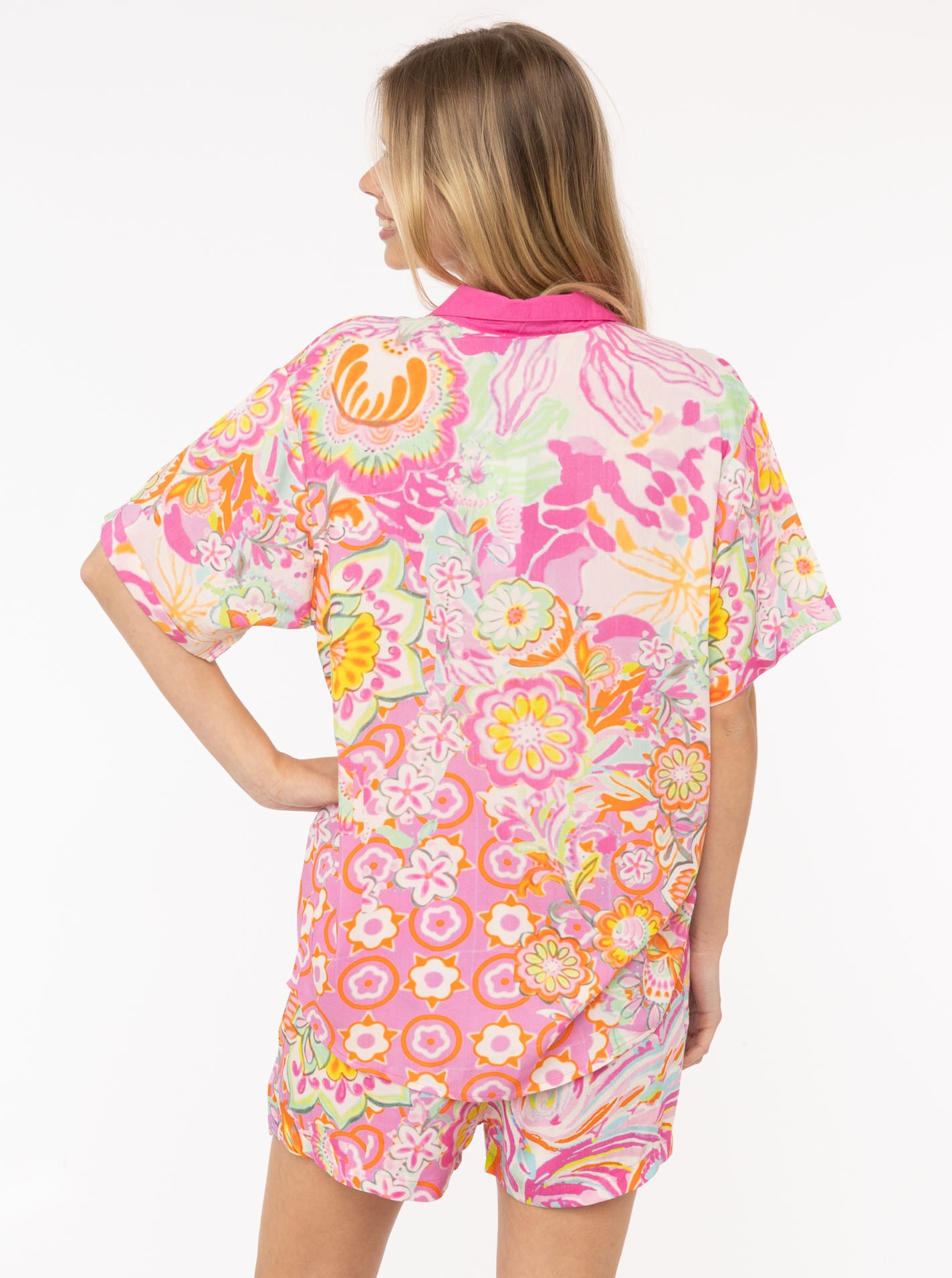 Zwillingsherz Shirtbluse ""Power Aquarell"", Set mit Bluse und Shorts mit T günstig online kaufen