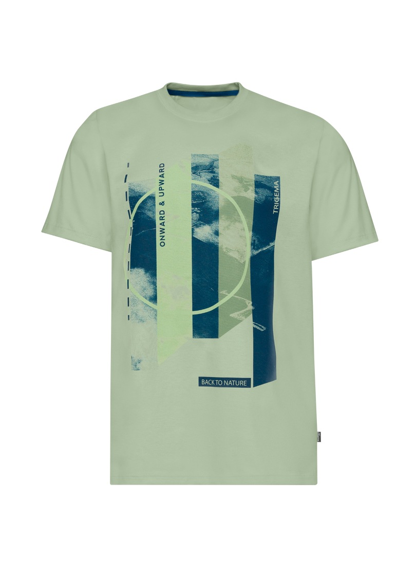 Trigema T-Shirt »TRIGEMA T-Shirt mit modischem Printmotiv«, (1 tlg.)