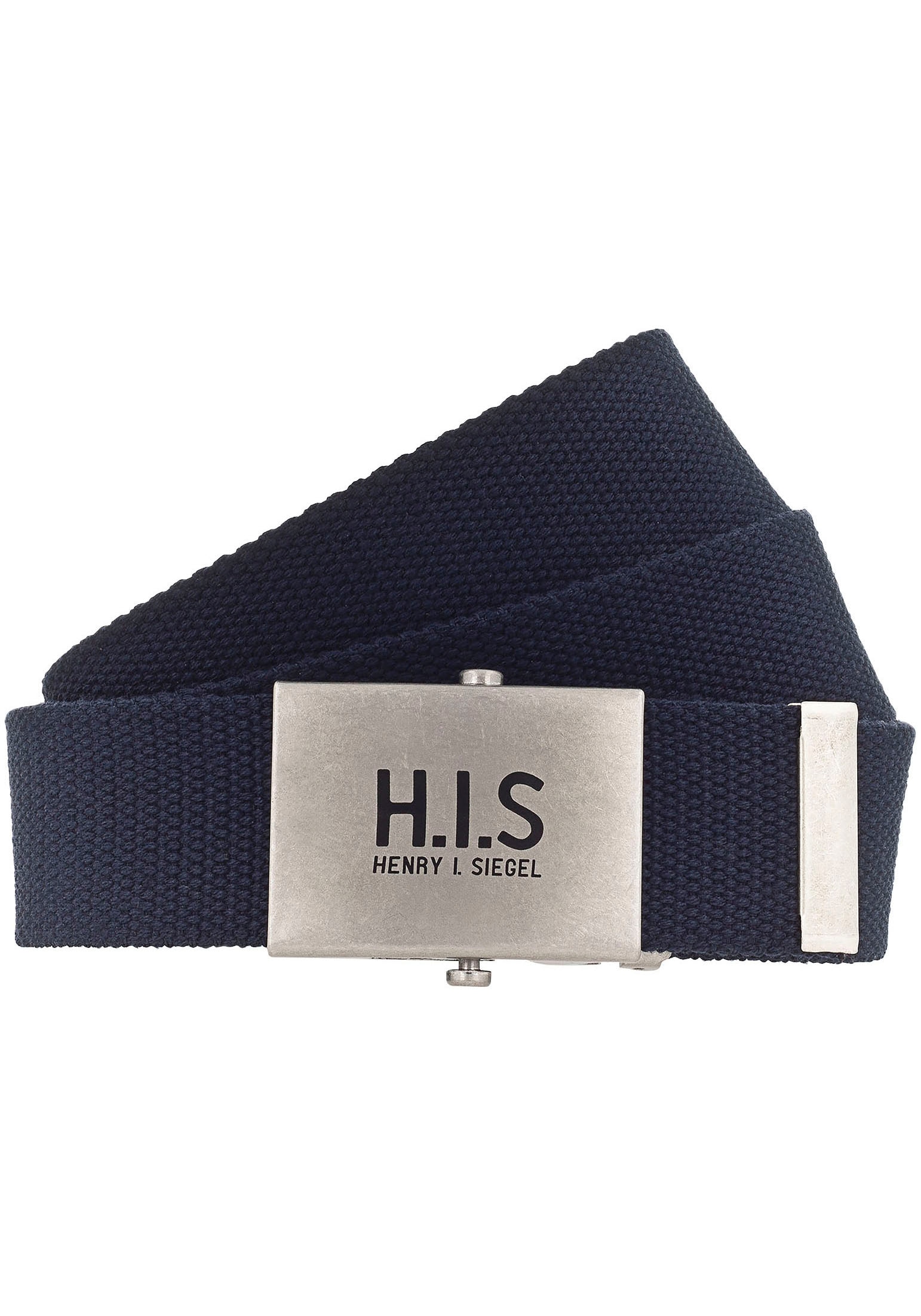 Stoffgürtel, Bandgürtel mit H.I.S Logo auf der Koppelschließe