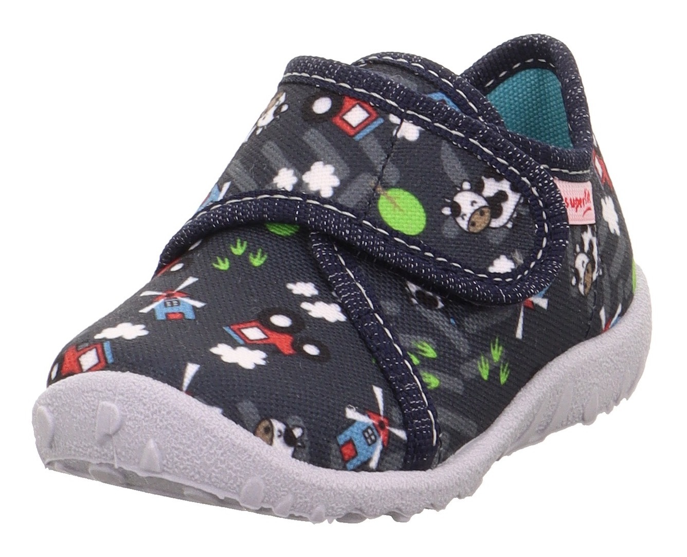 Superfit "SPOTTY WMS: Mittel" Klettschuh, Kindergarten Schuh mit Motiv, Größenschablone zum Download
