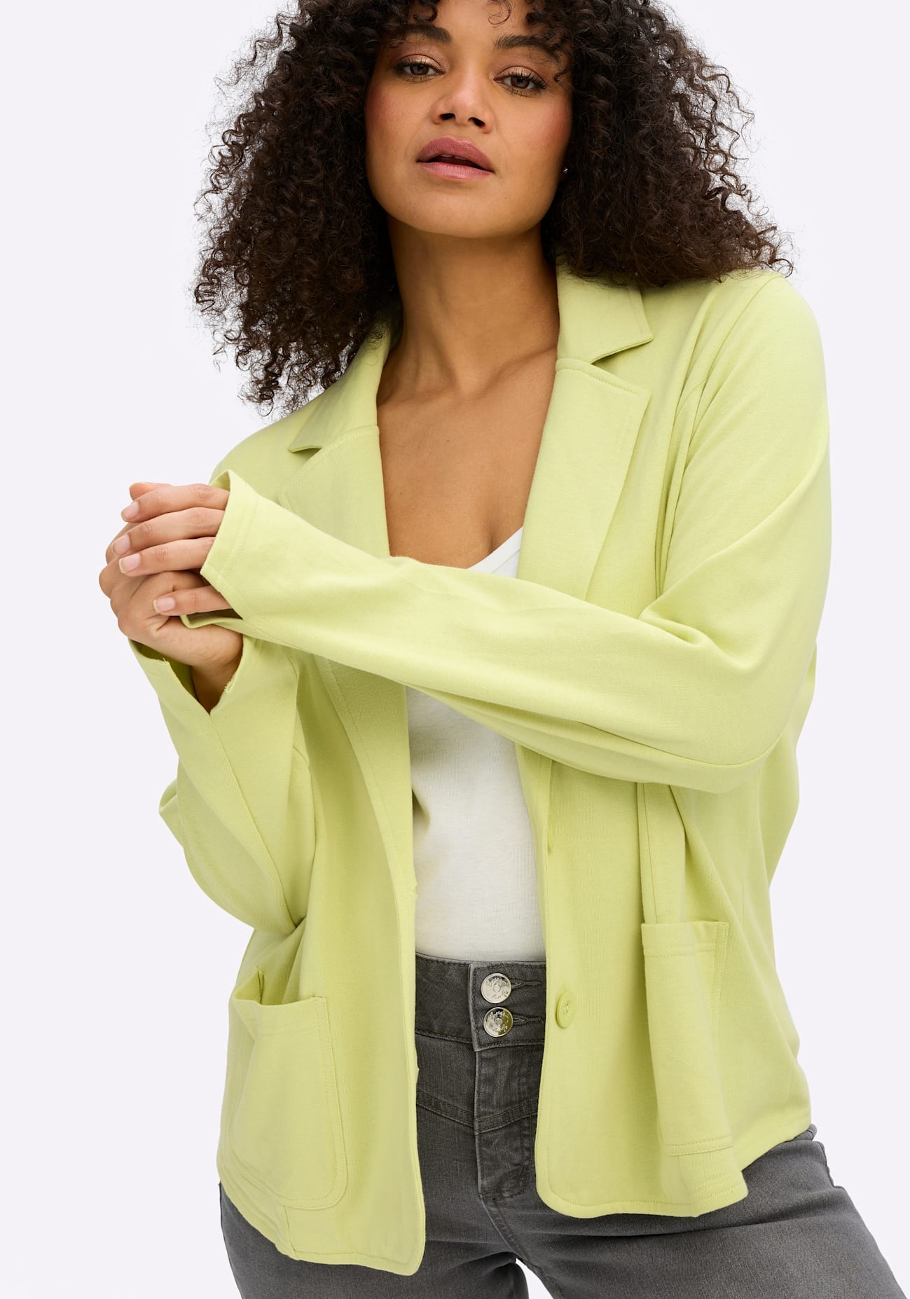 Sheego Sweatblazer »Sweatblazer«