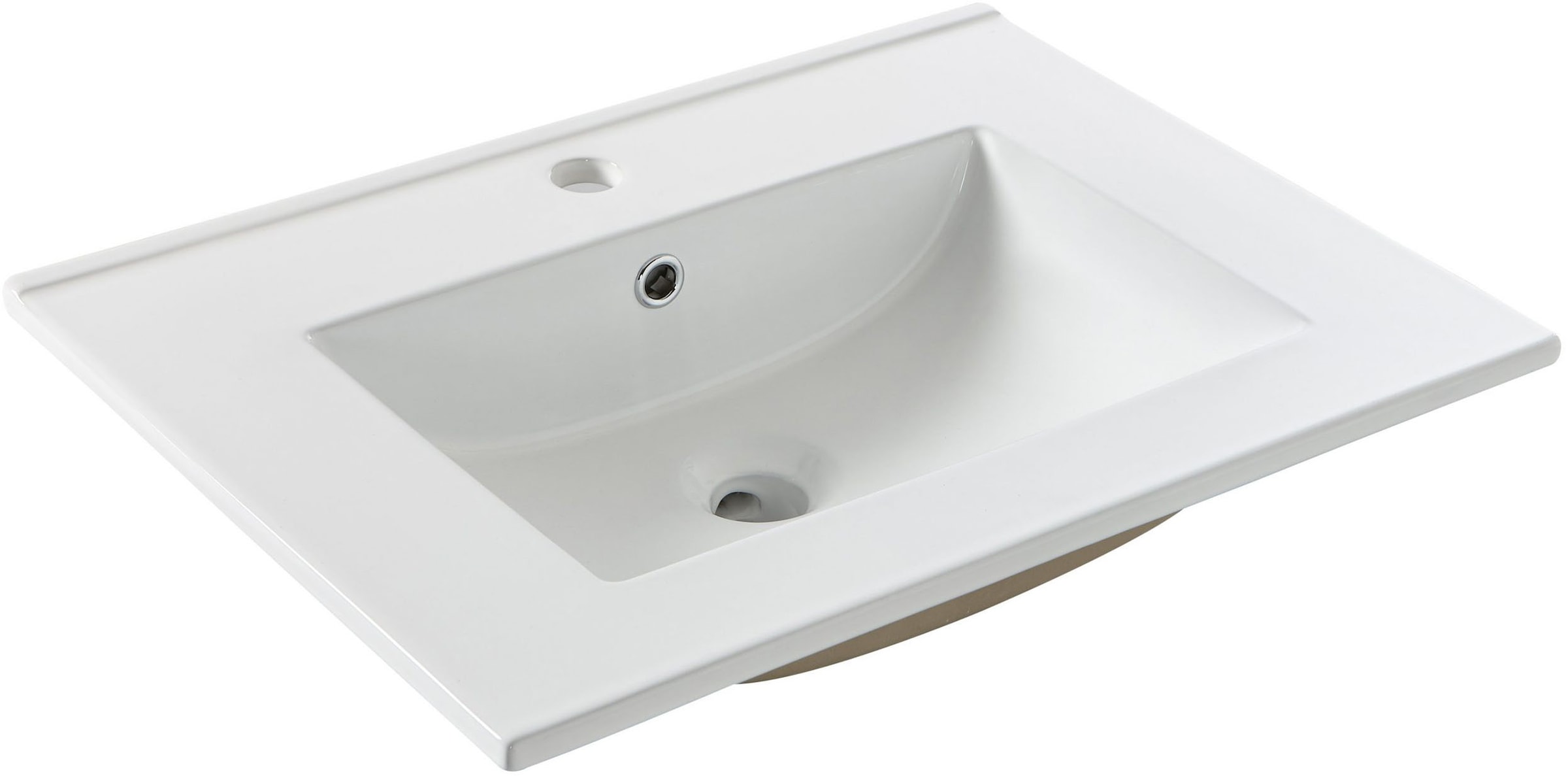 OTTO home Waschtisch »TRENTO, 2 Auszüge inklusive Becken und Montagematerial« Maße (B/H/T): ca. 60/52/45 cm, Badmöbel, Waschtisch, Stauraum, modern