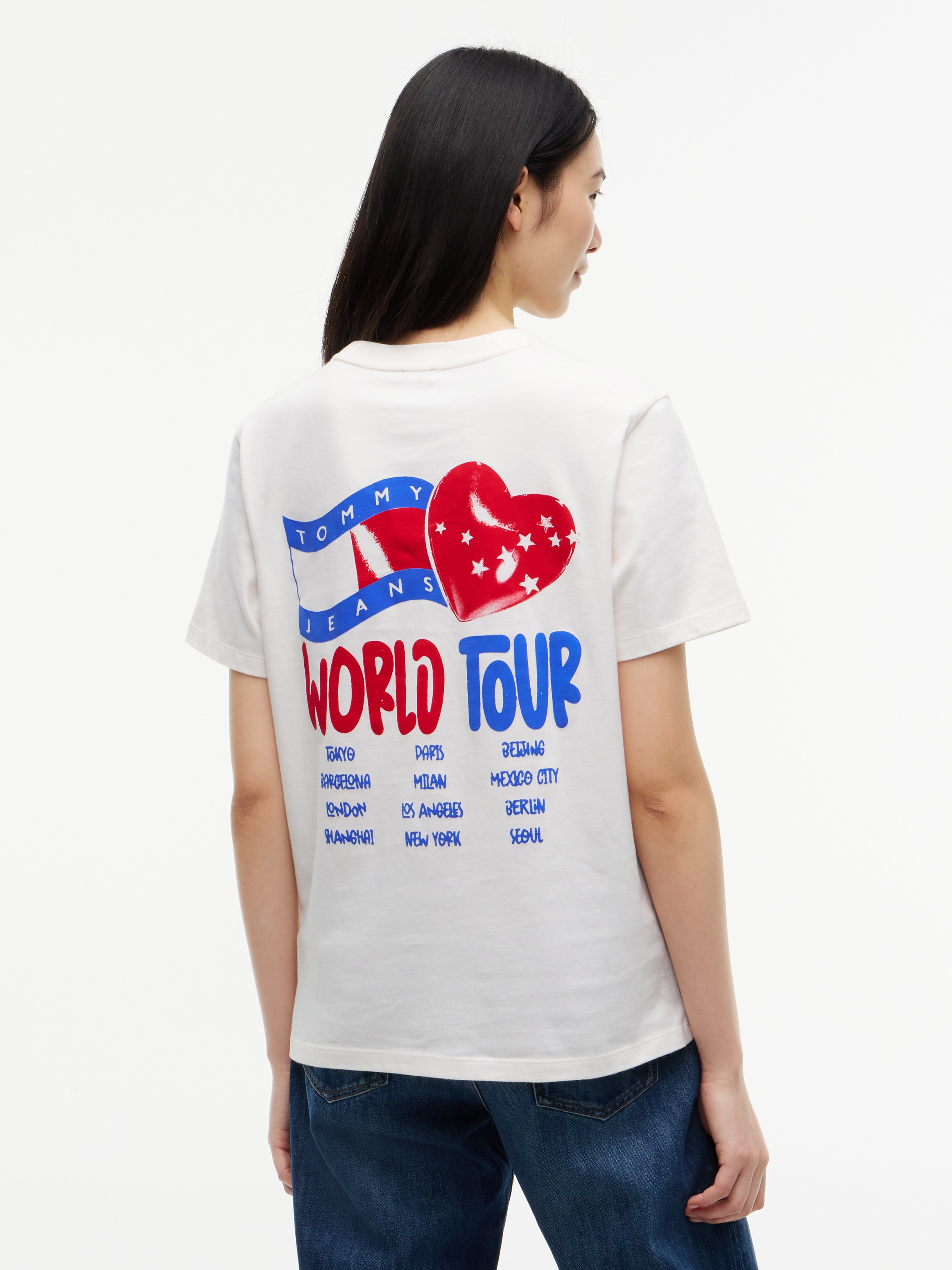 Tommy Jeans Rundhalsshirt »TJW RLX NOVELTY TEE« Baumwolle,  relaxed fit