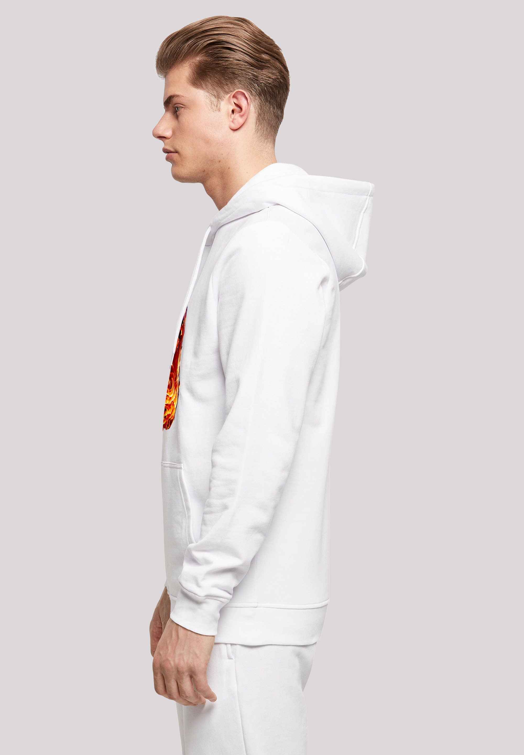 F4NT4STIC Kapuzenpullover »Basketball On Fire Sport HOODIE«, Print