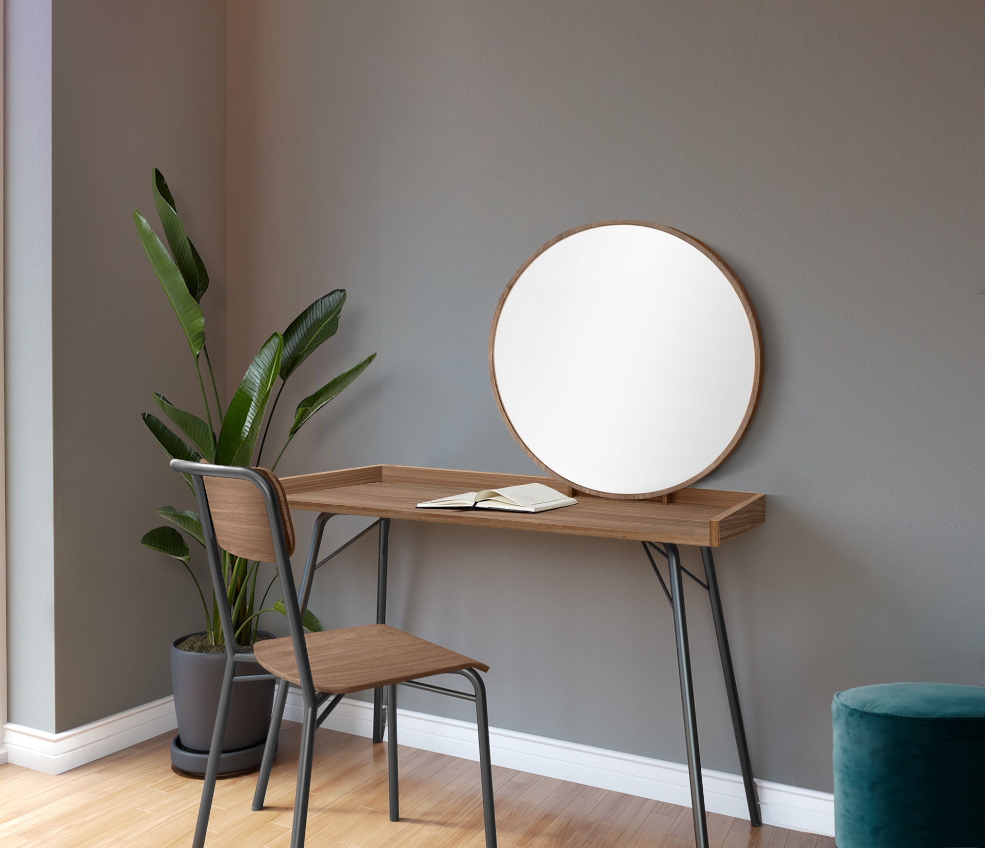andas Schminktisch besonderes Design, Breite 115 cm, FSC-zertifiziert günstig online kaufen