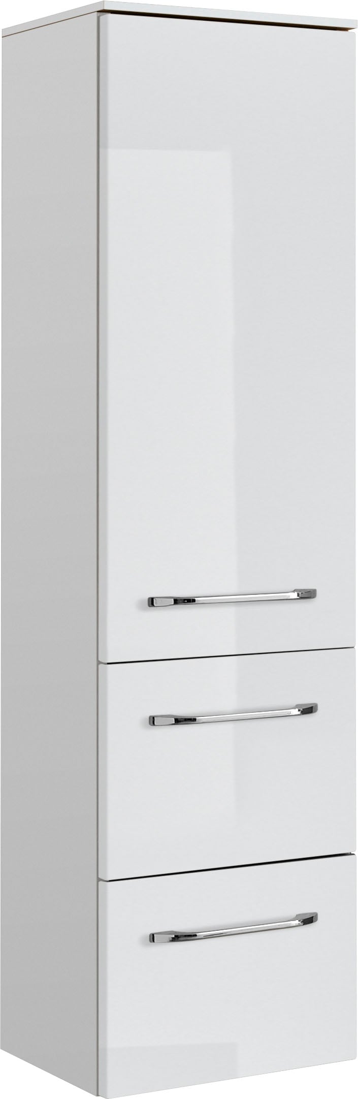 Saphir Badmöbel-Set »Balto Sprint 4-teilig, Mineralmarmor-Waschtisch mit LED-Spiegelschrank«, (5 St.), Midischrank und Unterschrank, inkl Türdämpfer, 5 Türen, 5 Schubladen