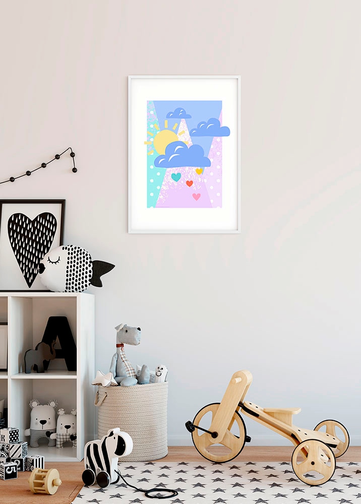 Komar Bild »Winnie the Pooh Clouds«, Disney, (1 St.), Wandbild zur Dekoration im Kinderzimmer - ohne Rahmen