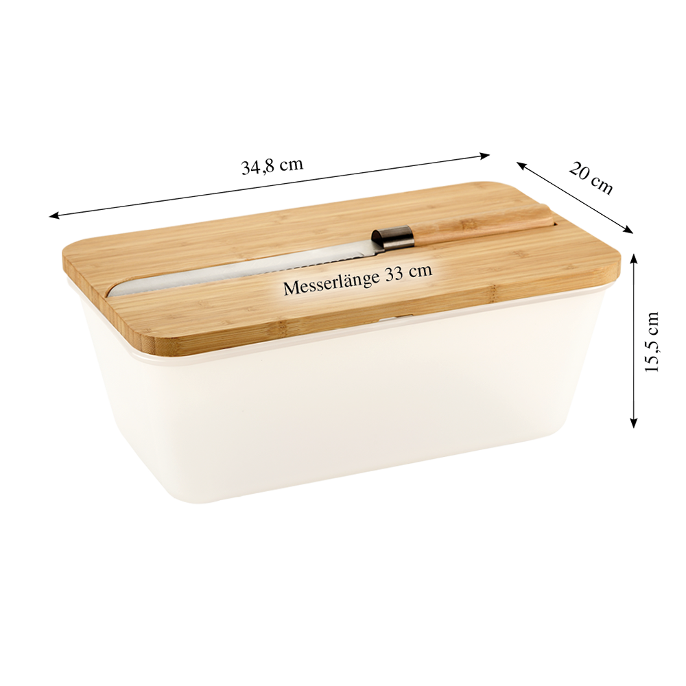 KESPER® Brotkasten »Brotbox mit Messer« inkl. integriertem Brotmesser
