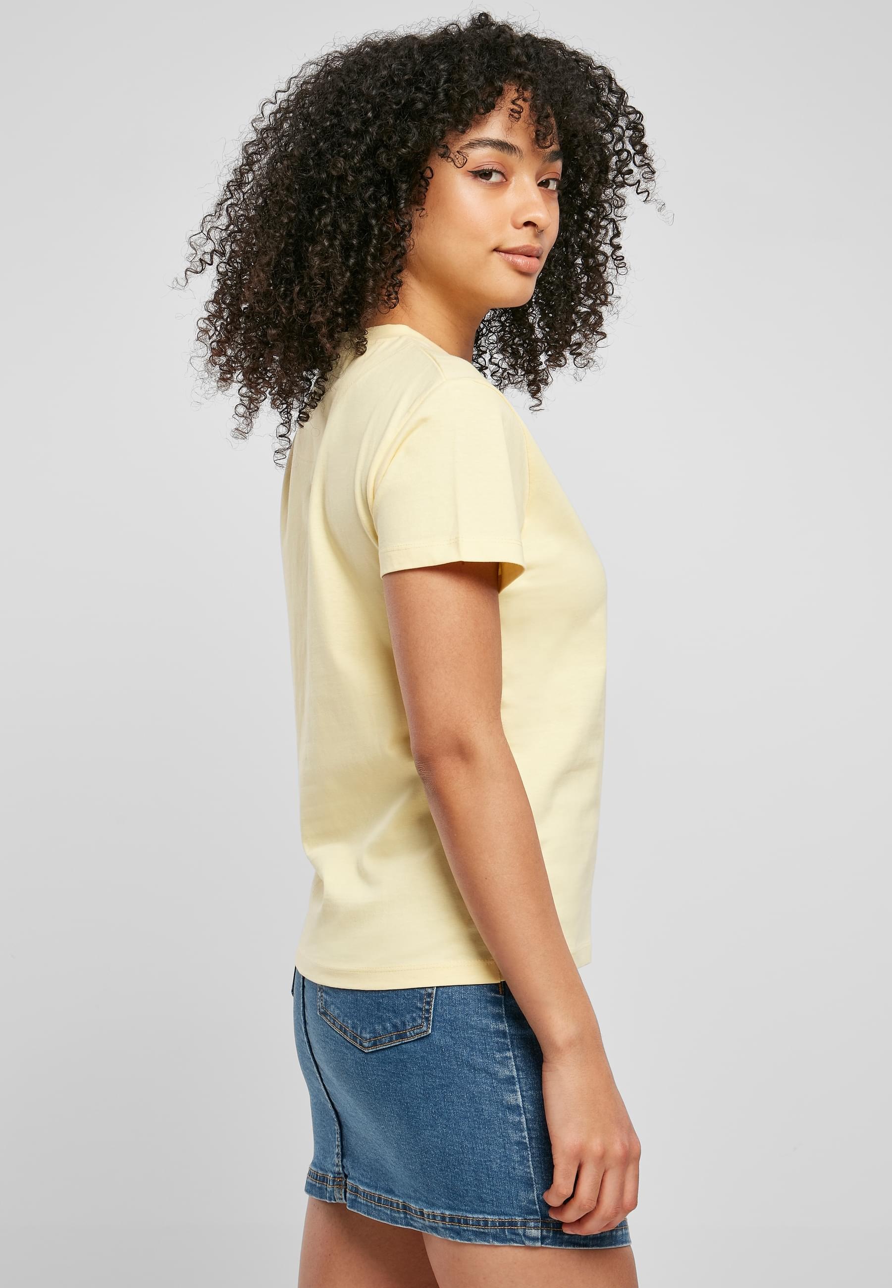 Karl Kani T-Shirt »Karl Kani Damen KW221-001-2 Small Signature Tee light yellow«, (1 tlg.)