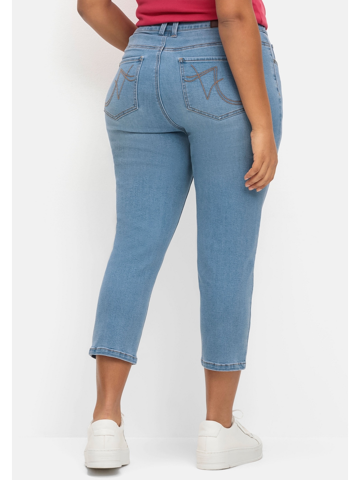 Sheego Stretch-Jeans "Große Größen", in 7/8-Länge günstig online kaufen