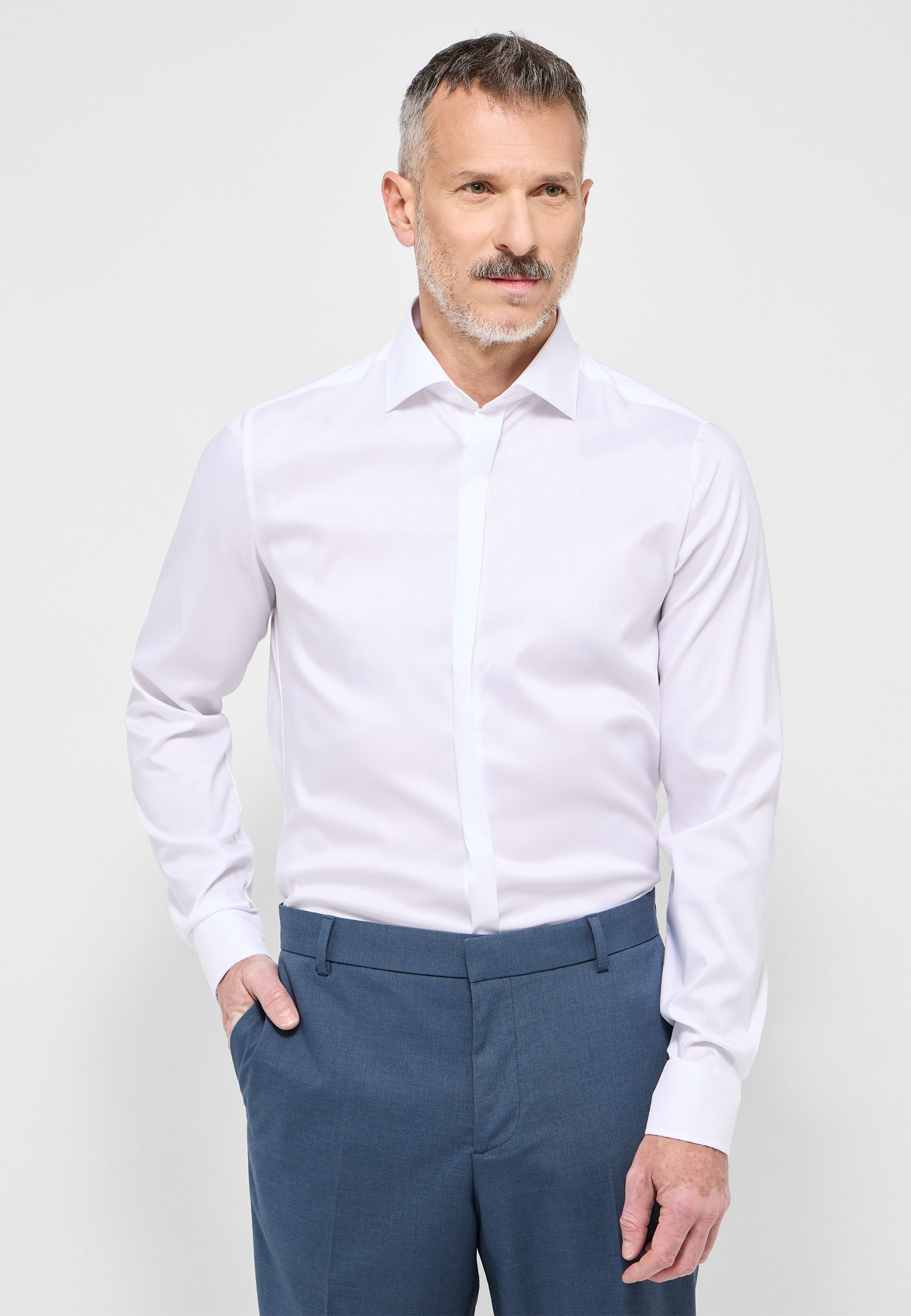 Eterna Langarmhemd "SLIM FIT", EASY IRON (bügelleicht) günstig online kaufen