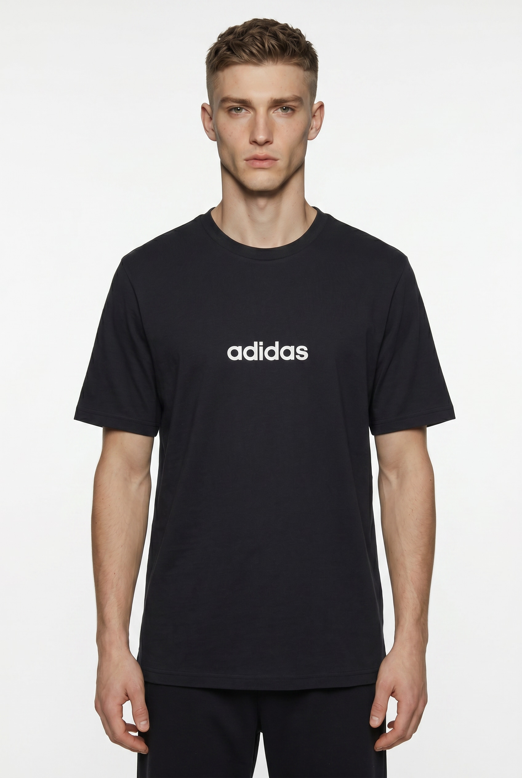 adidas Sportswear T-Shirt "M LIN SJ T" überschnittene Schultern, Kurzarmdesign, aus Baumwolljersey