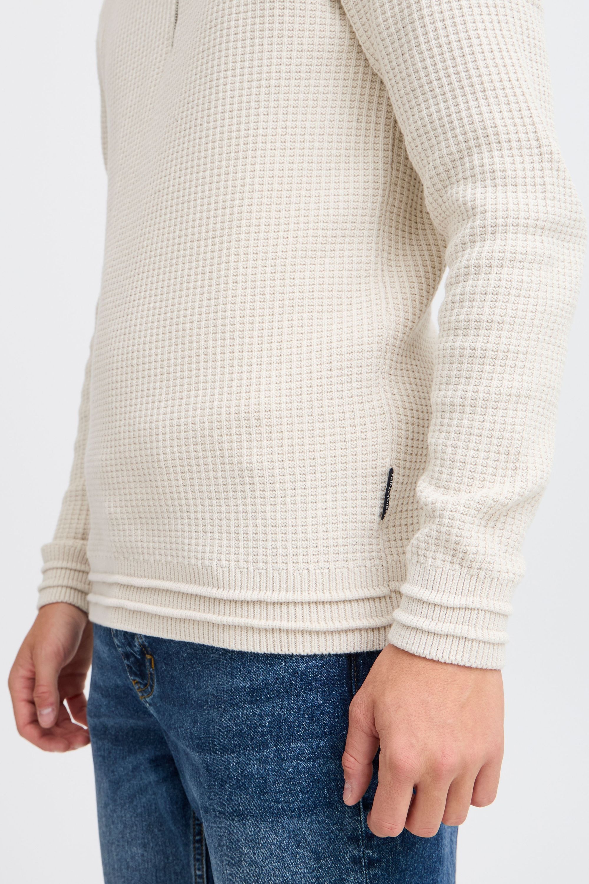 Casual Friday Troyer »Troyer CFKARL halfzip structured knit«