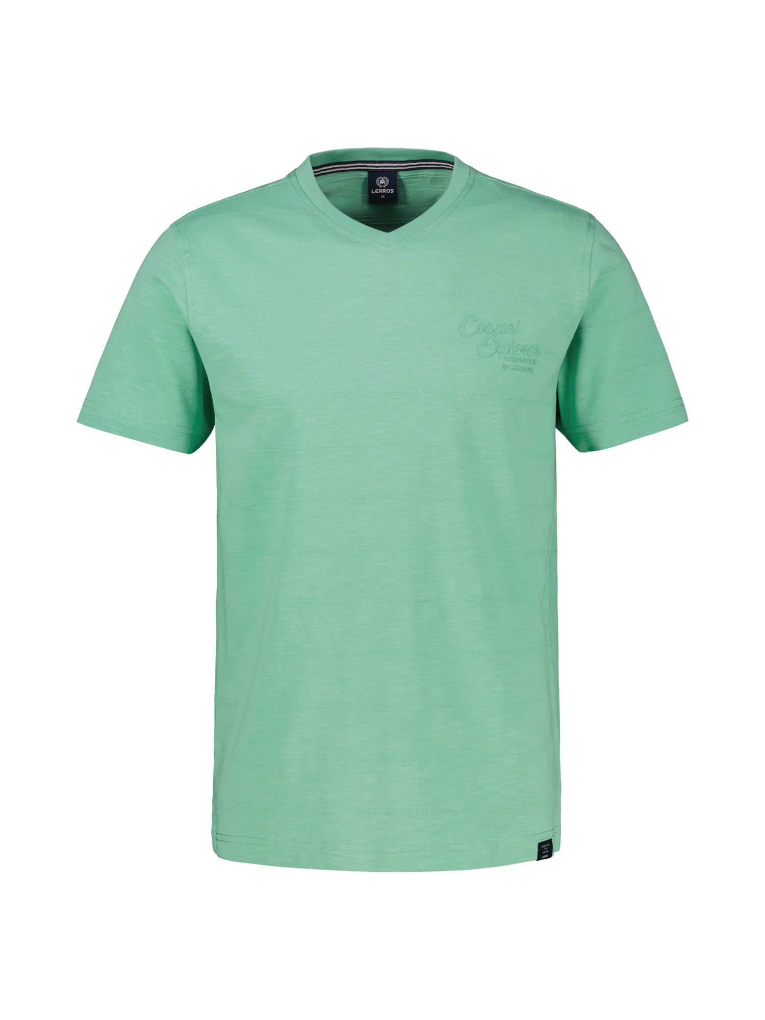 LERROS T-Shirt "T-Shirt mit V-Neck in Strickqualität, grosse Größen"