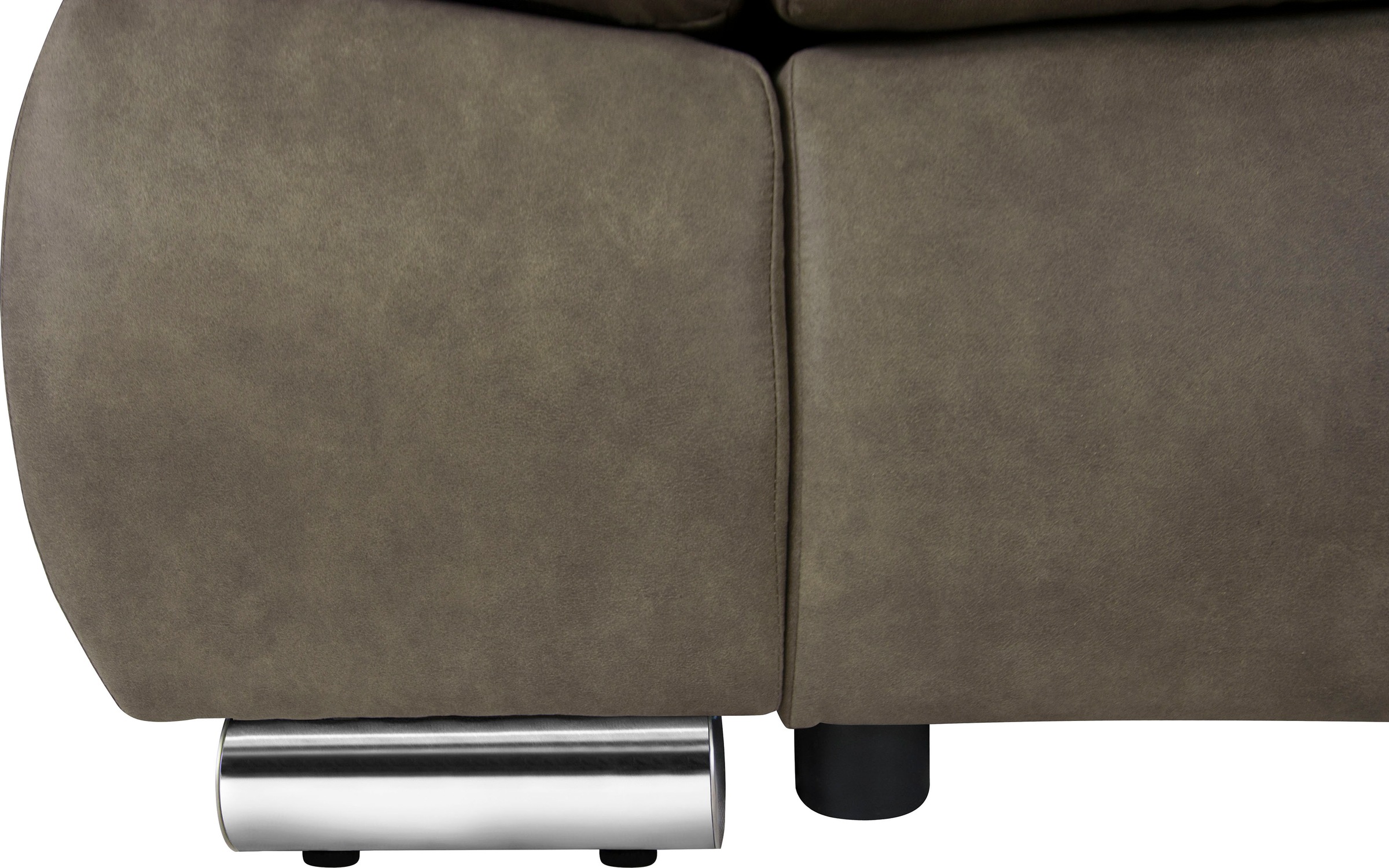 Home affaire Ecksofa »Acra L-Form«, mit Bettfunktion und Bettkasten, in Mattenoptik