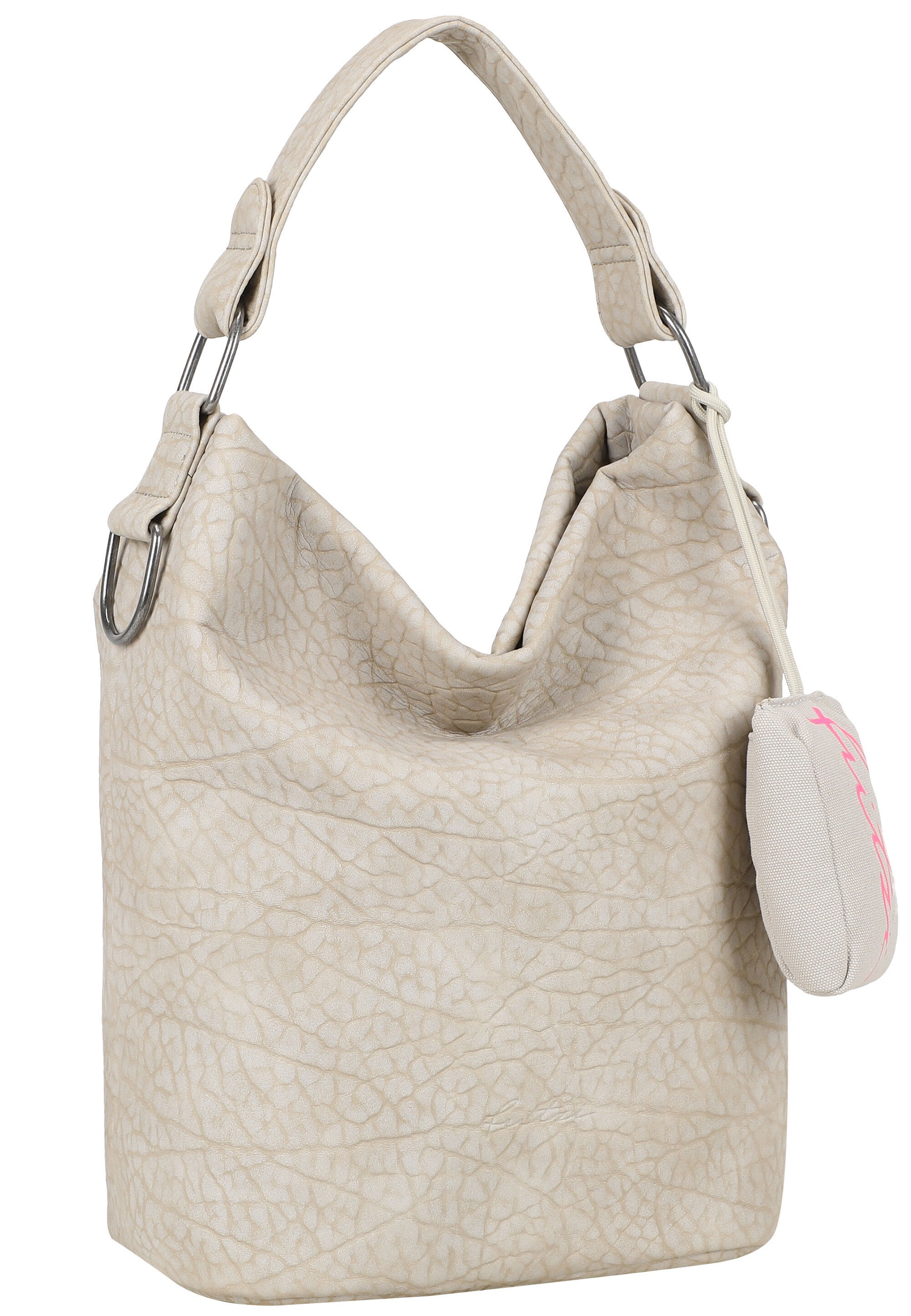 Fritzi aus Preußen Schultertasche »Ella Hobo« mit Canvas-Anhänger
