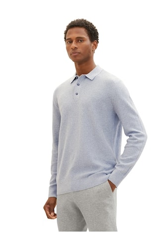 TOM TAILOR Polokragenpullover su kurzer Knopfleis...