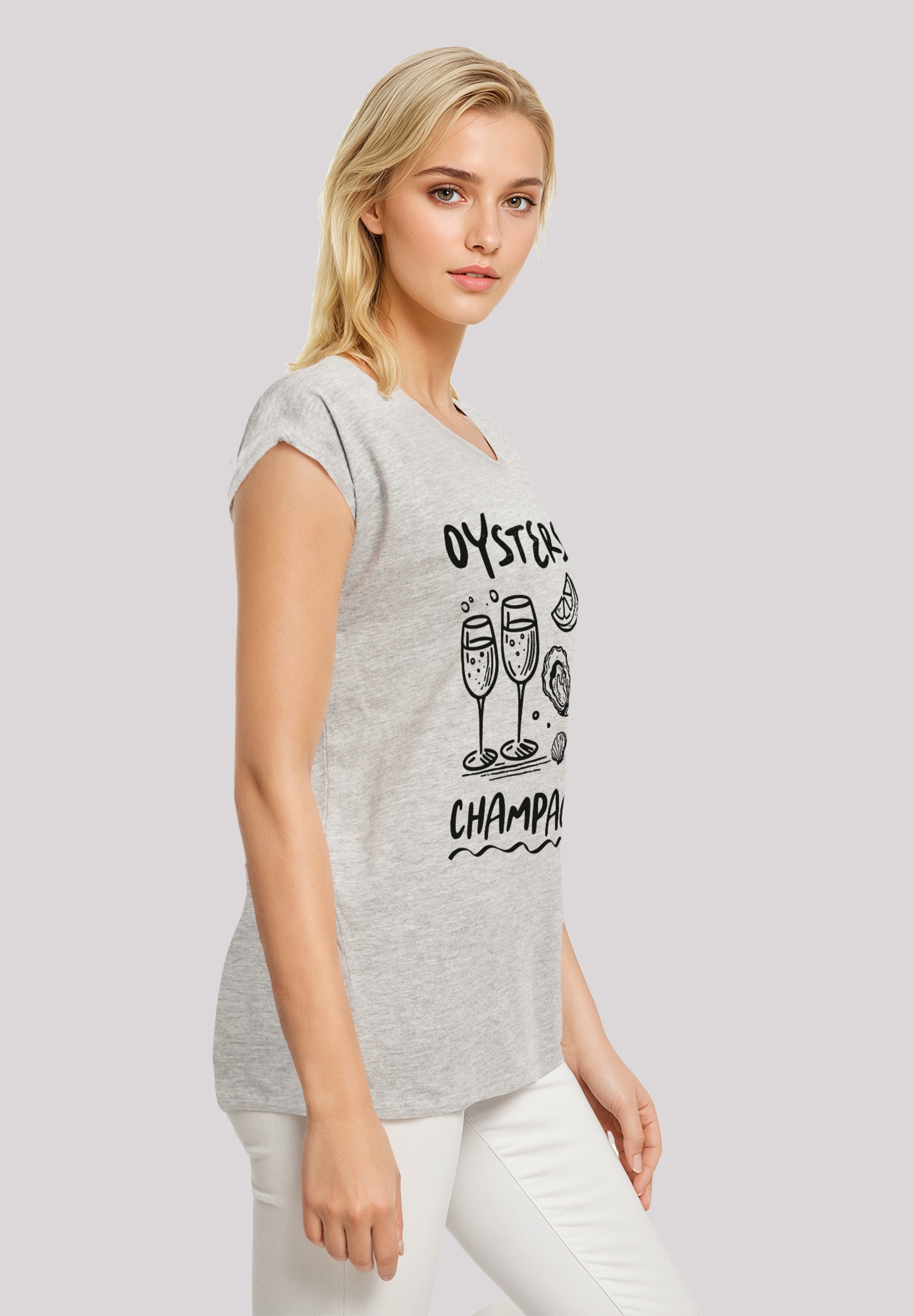 F4NT4STIC T-Shirt »Oysters And Champagne Summer«, Premium Qualität