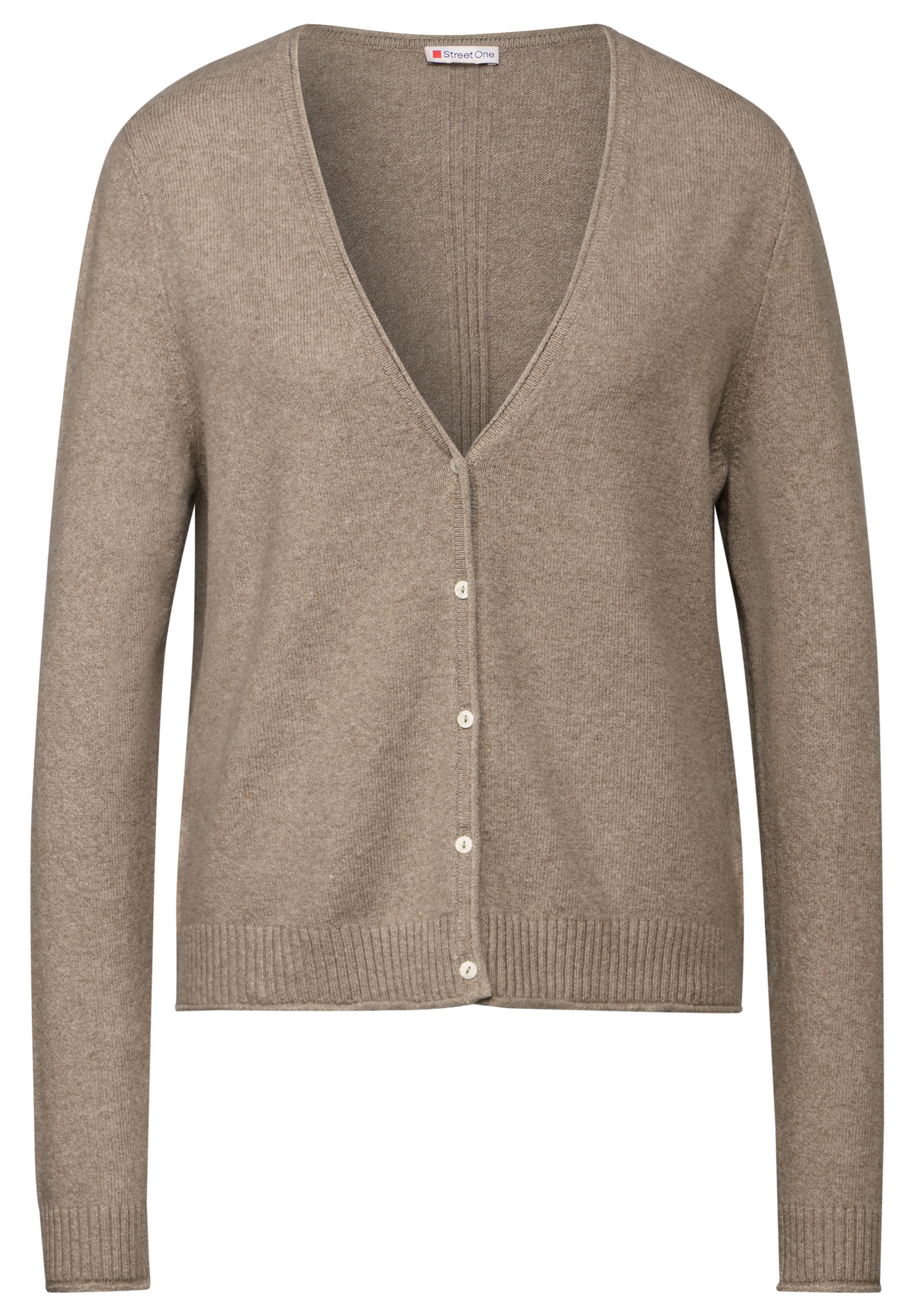 STREET ONE Cardigan, mit V-Ausschnitt