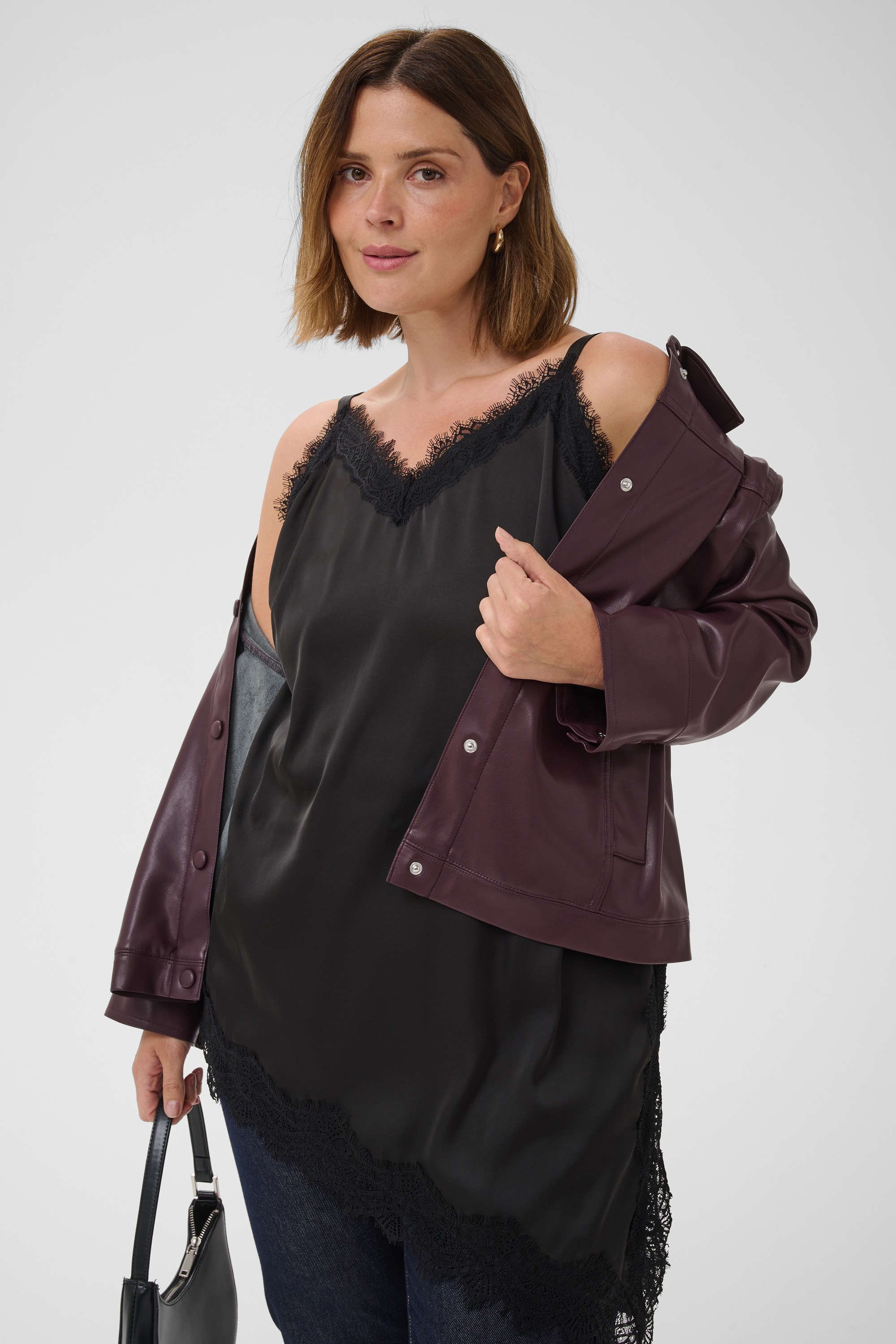 KAFFE Curve Blusentop »Damen Bluse ärmellos KCmiana«