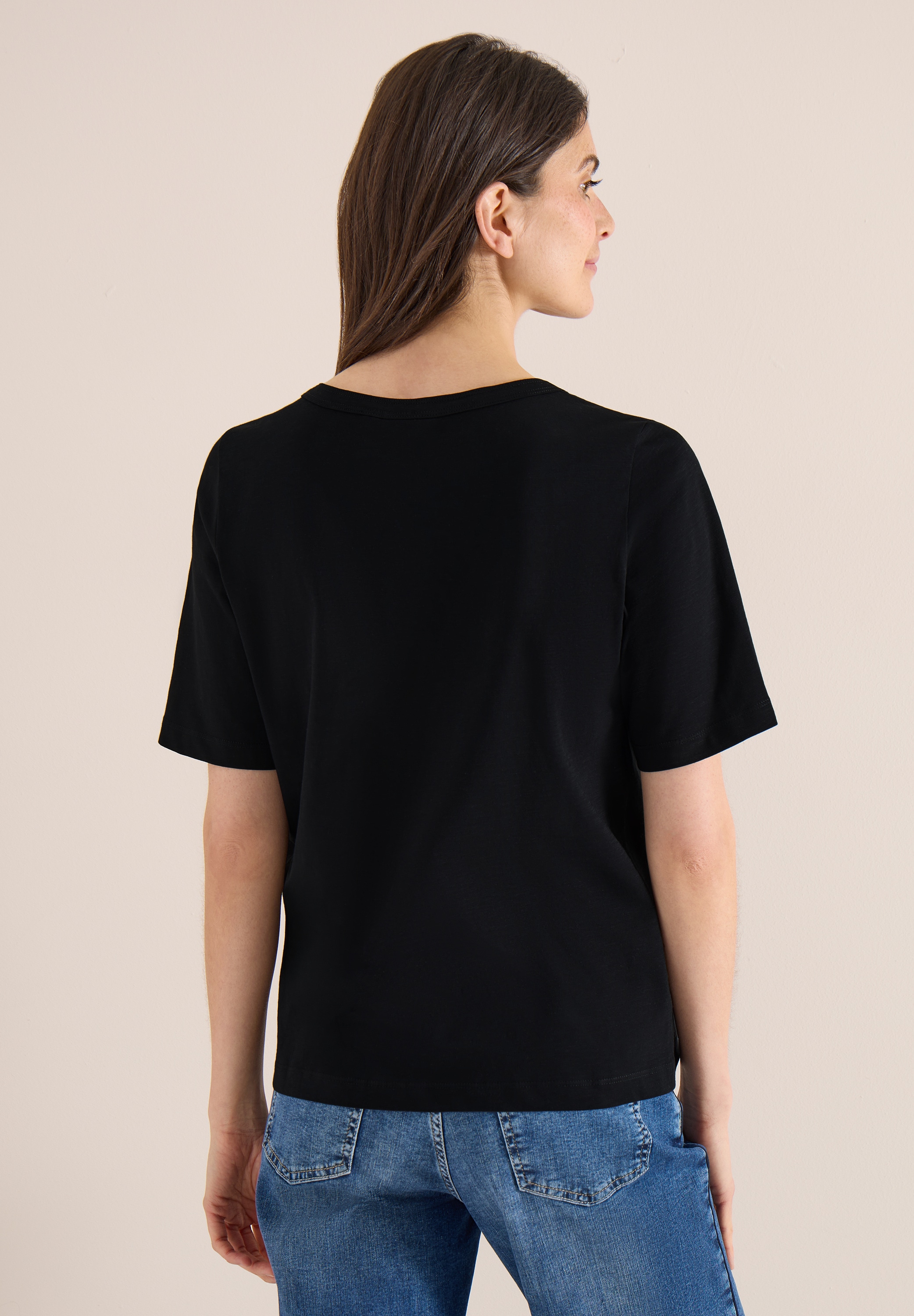 Cecil T-Shirt aus reiner Baumwolle