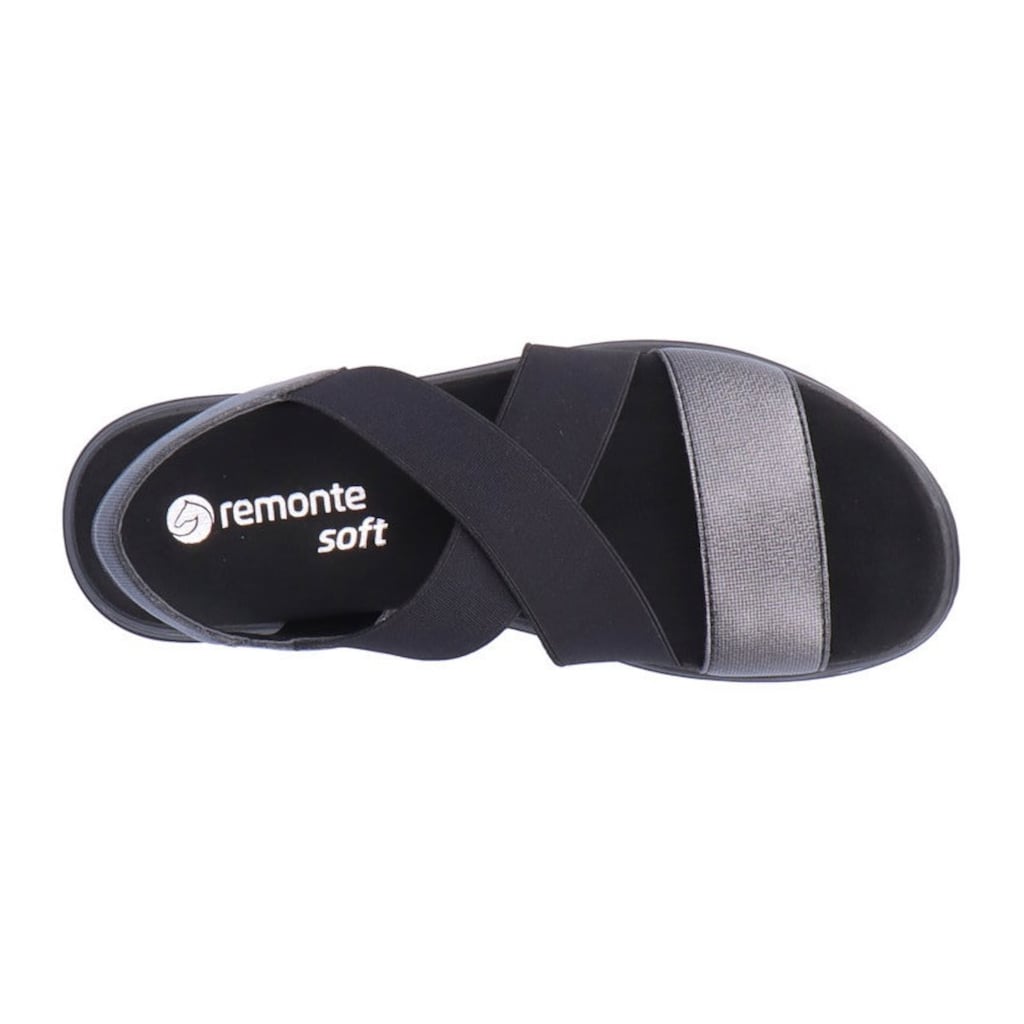 Remonte Sandale, mit flexiblen Gummiriemchen, Weite G (weit)