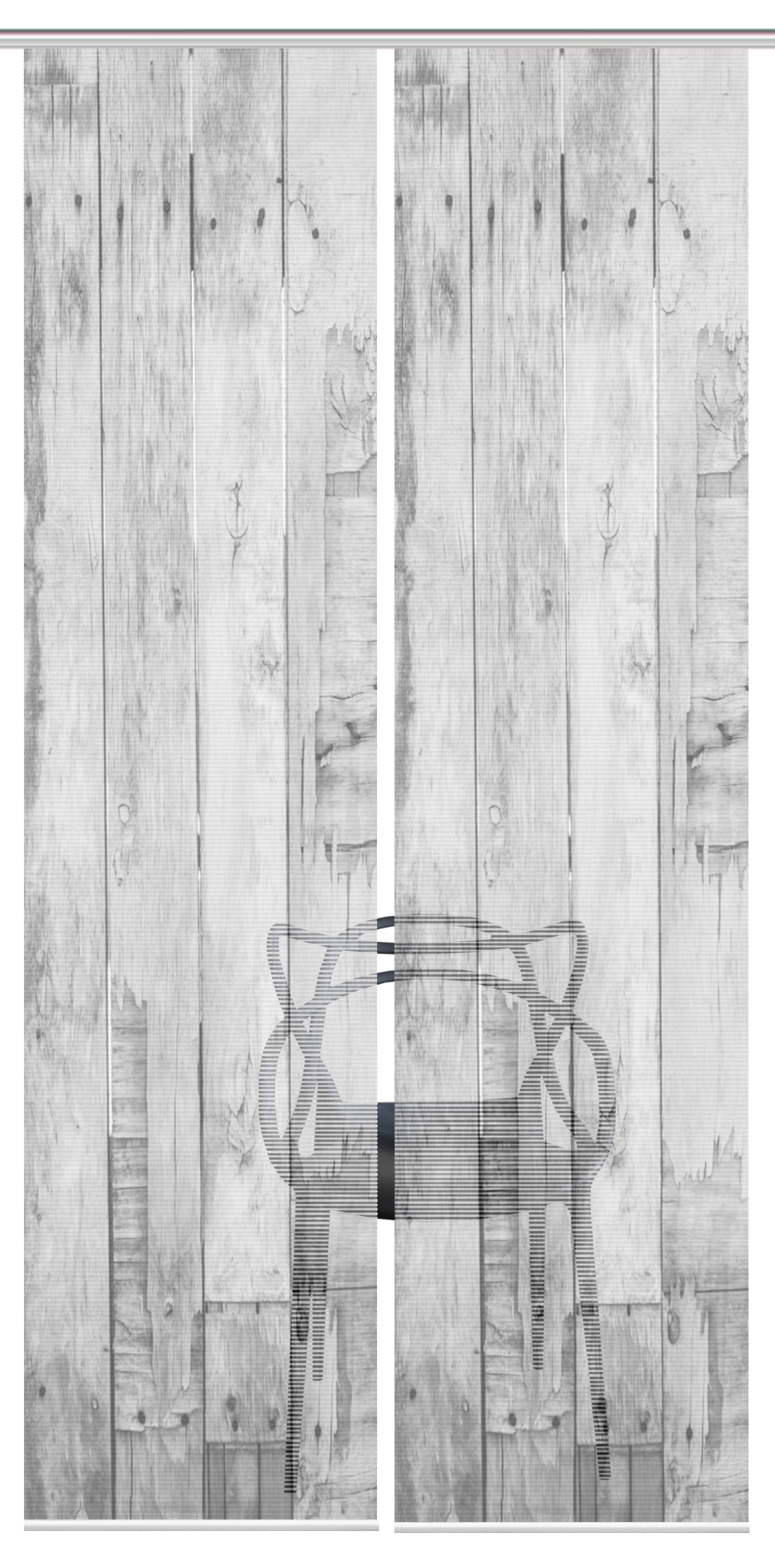 Thumbnail - Vision Schiebegardine "LIZZA" Paneelwagen 6 Stk. tlg. SET,SCHIEBEVORHANG,BAMBUS,DIGITALDRUCK