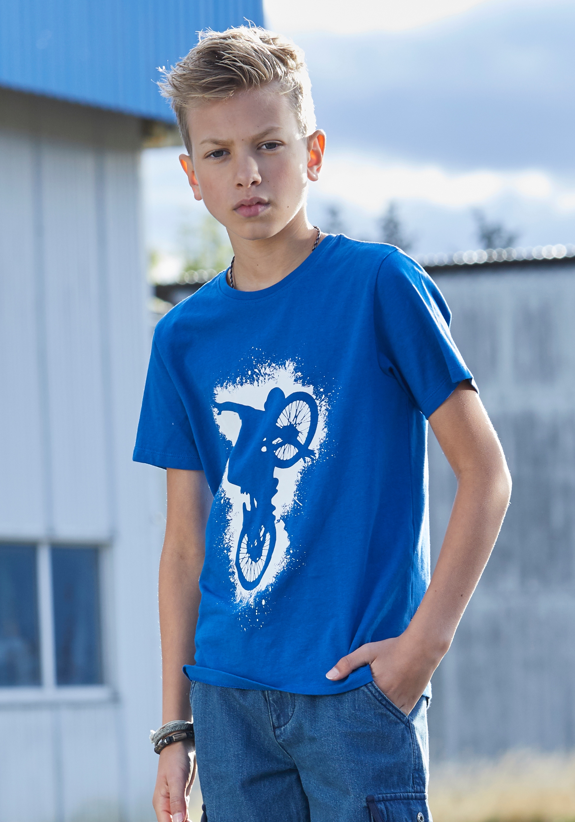 KIDSWORLD T-Shirt »BIKER« online bestellen BAUR 