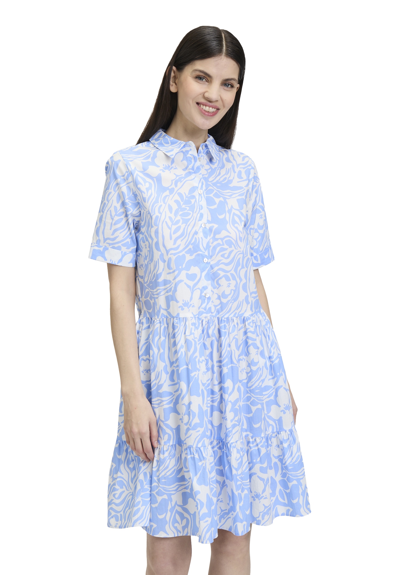 Cartoon Blusenkleid "Cartoon Damen Sommerkleid Blusenkleid mit Taschen", Fo günstig online kaufen