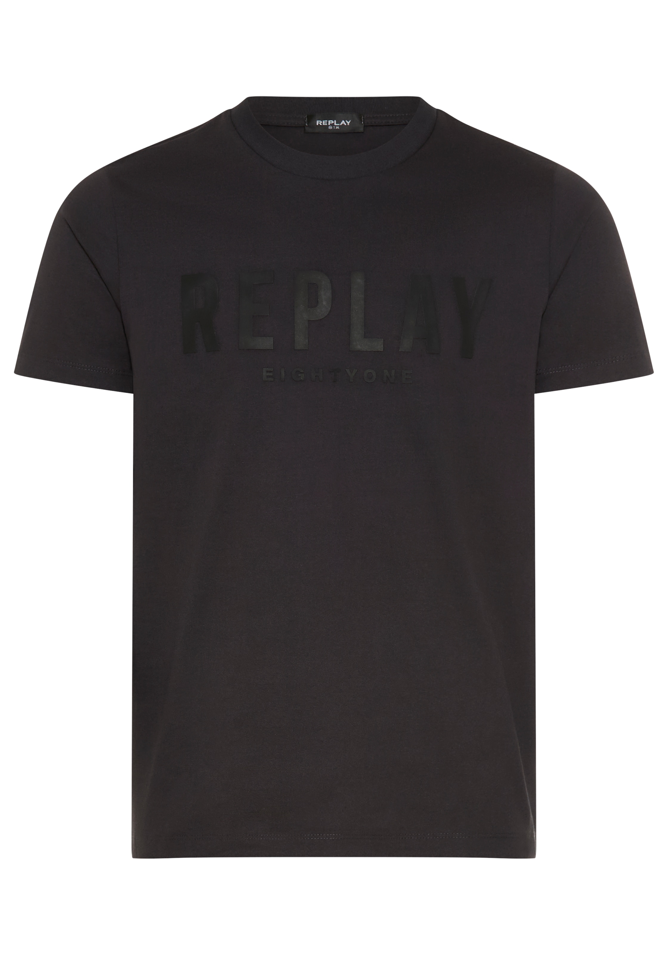 Replay T-Shirt Baumwoll-Qualität, Logoschriftzug günstig online kaufen