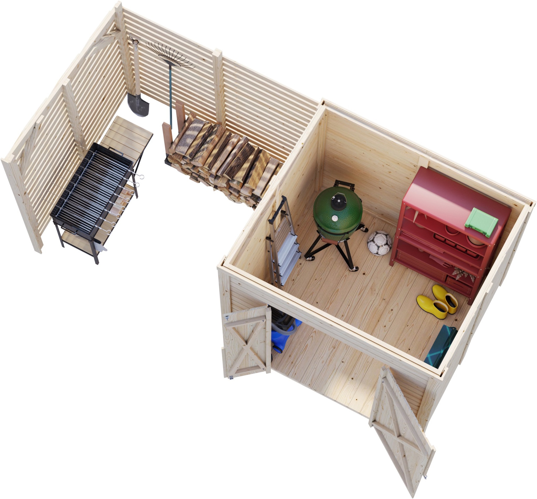 Palmako Gartenhaus »Leif 3,0+2,9 m²«