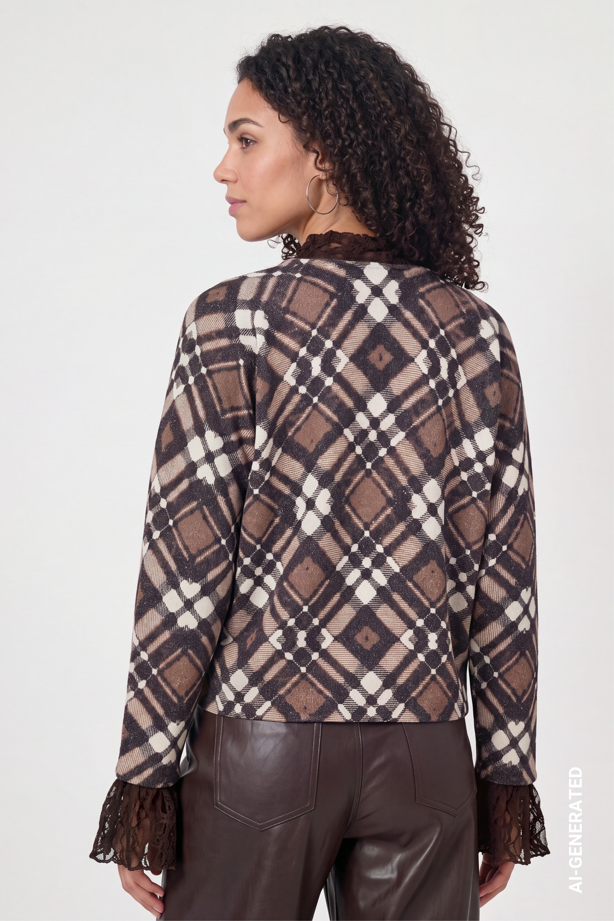Monari Strickpullover »Pullover Karo all over« Regular fit mit Karomuster
