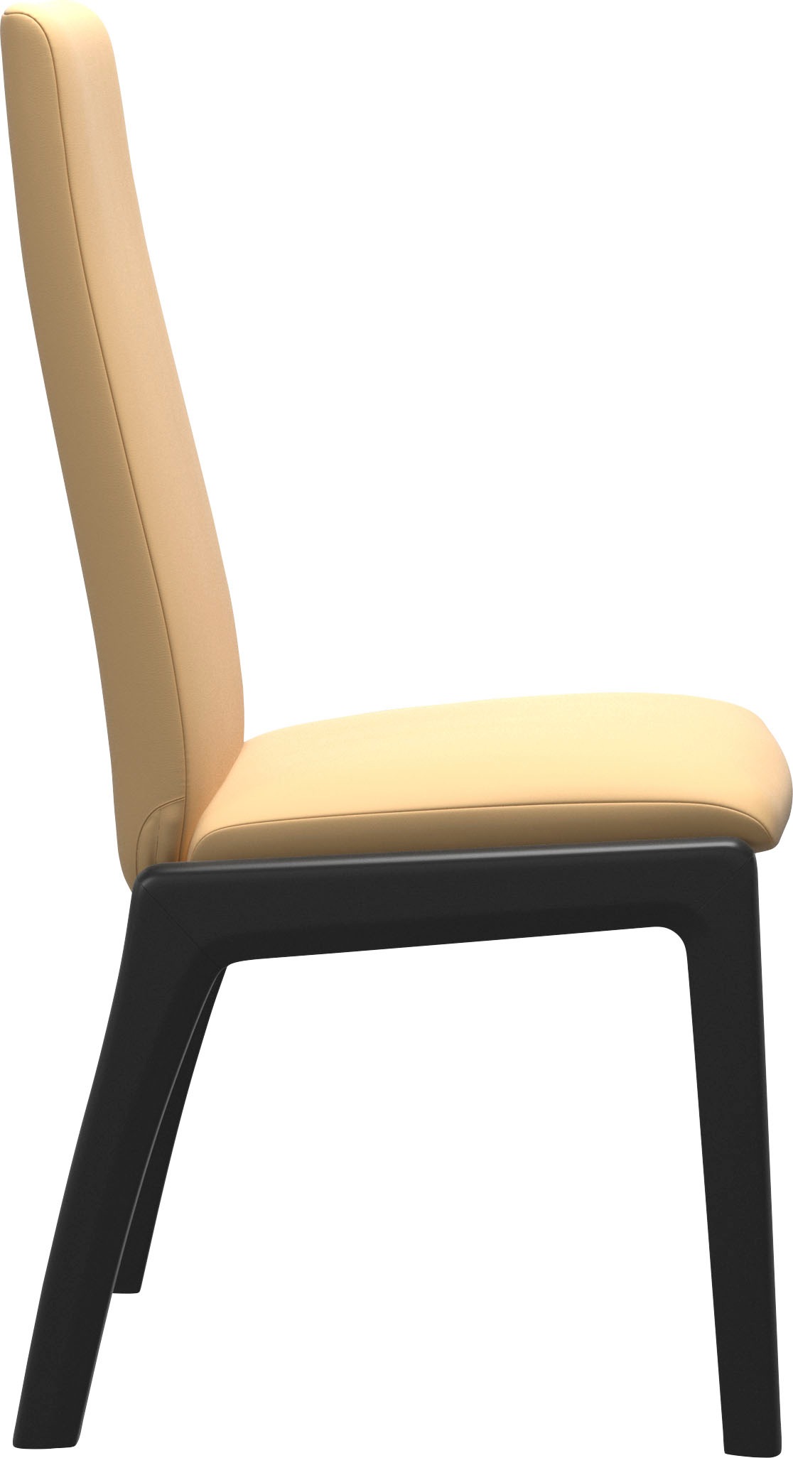 Stressless® Polsterstuhl »Laurel«, Leder BATICK, High Back, Größe M, mit abgerundeten Beinen in Schwarz